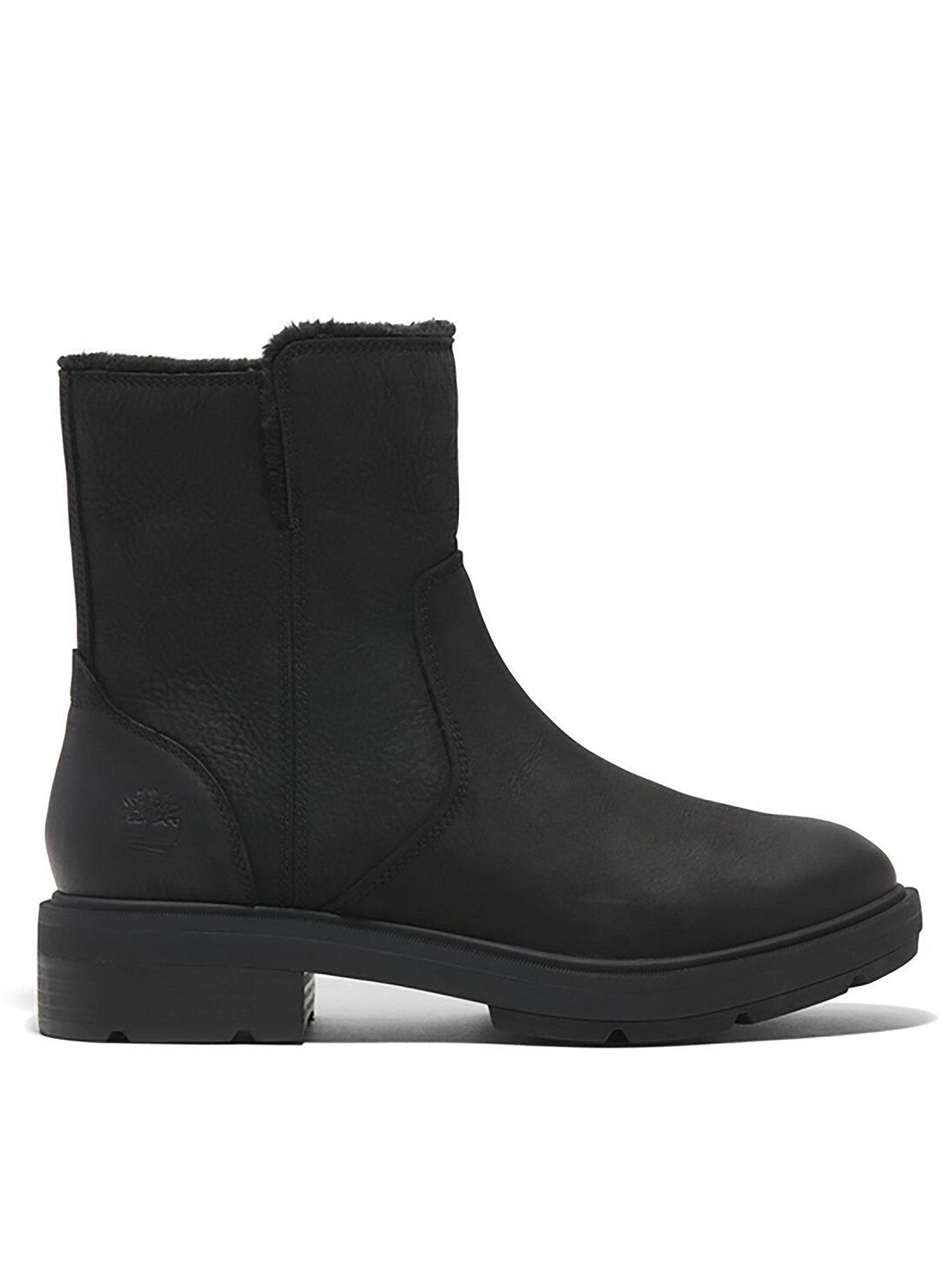 Timberland Warm Lined Brimfield Full Grain - Water Resistant Boots - Black