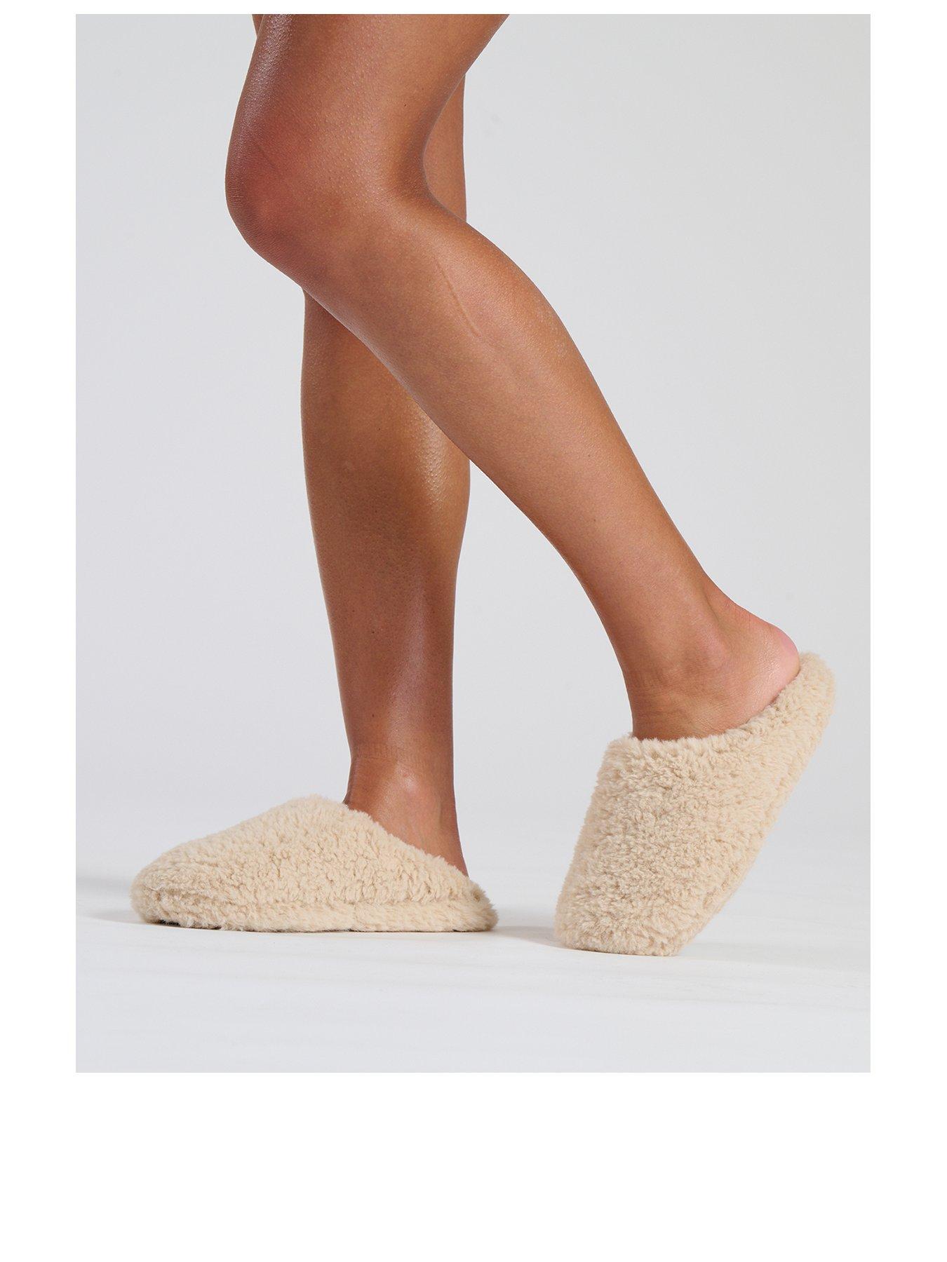 loungeable-cosy-mule-slipper-cream-beigestillFront