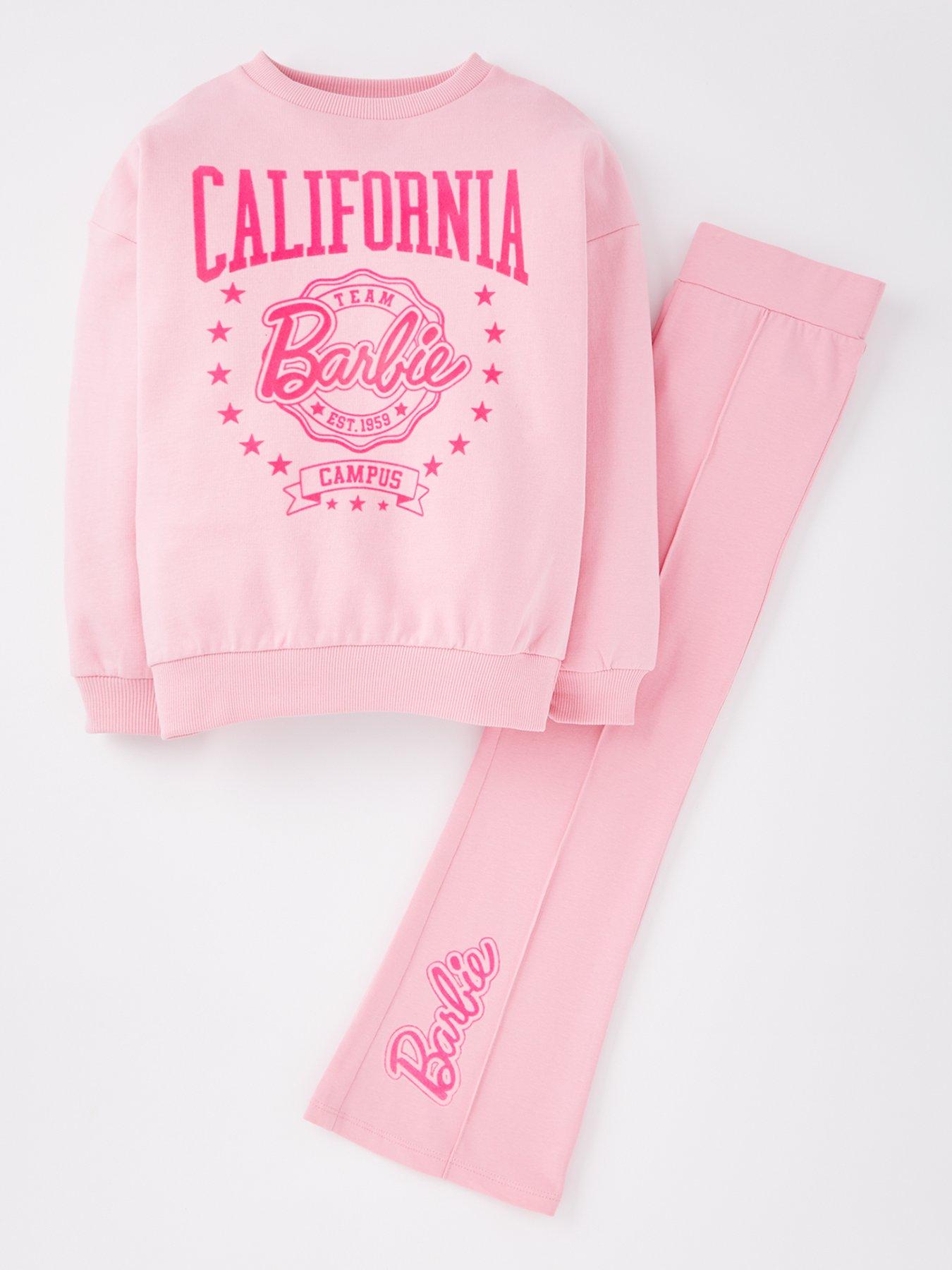 barbie-2-piece-collegiate-sweat-and-flare-legging-set-pink