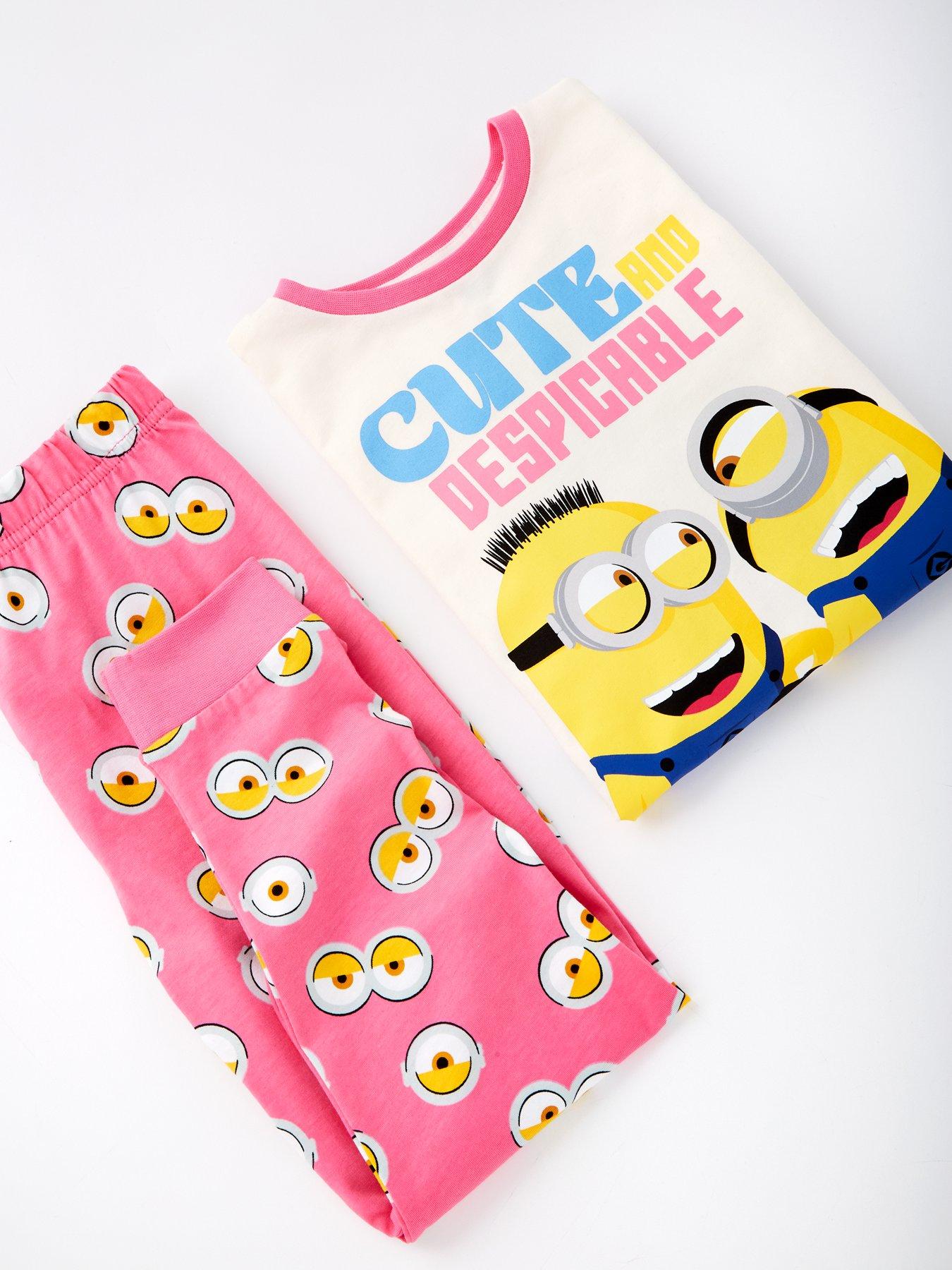 Image 4 of 4 of Minions Girls Minion Short Sleeve Pyjamas - Pink