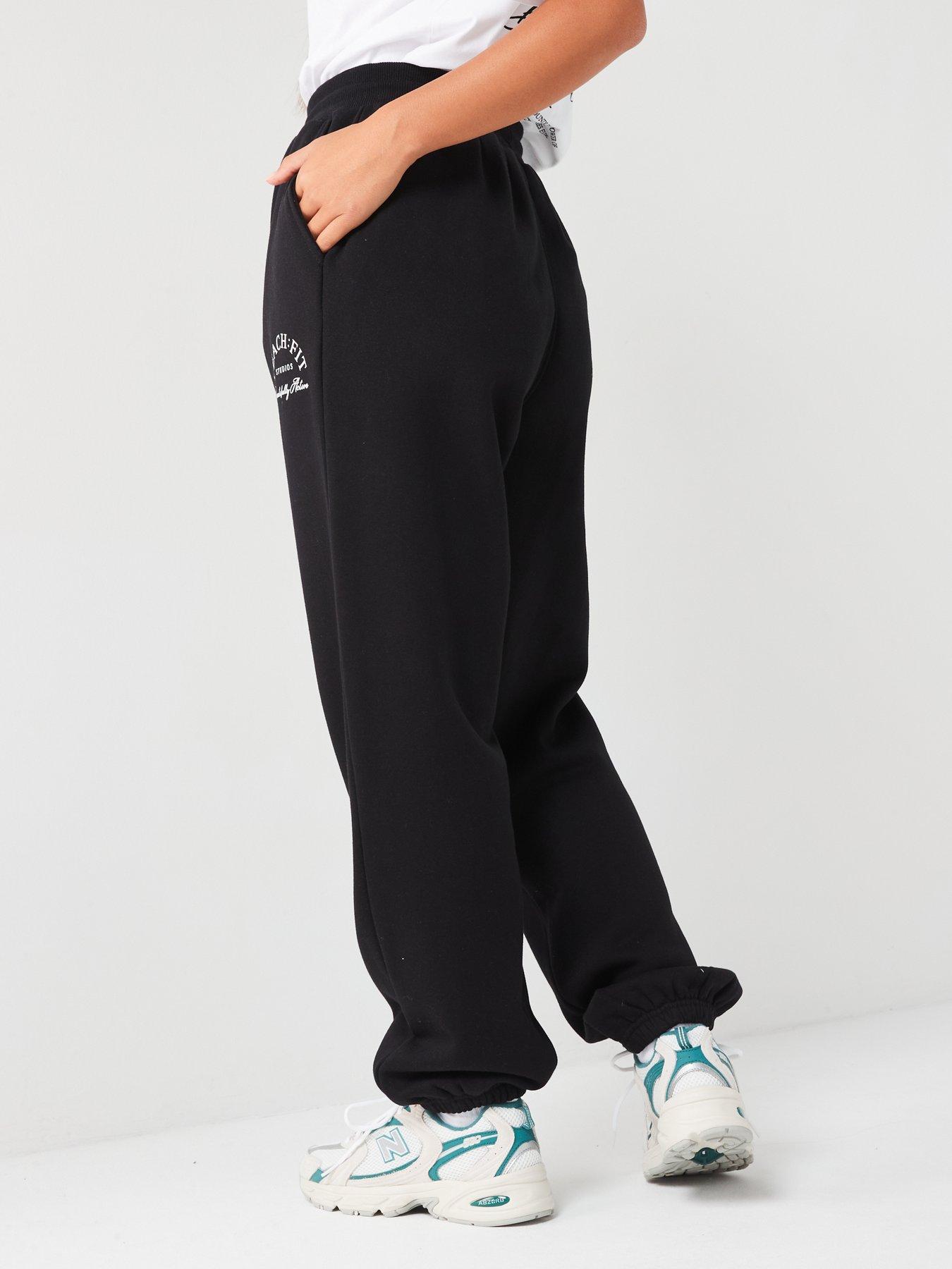 peach-fit-womens-beautifully-active-oversized-jogger-blackstillFront