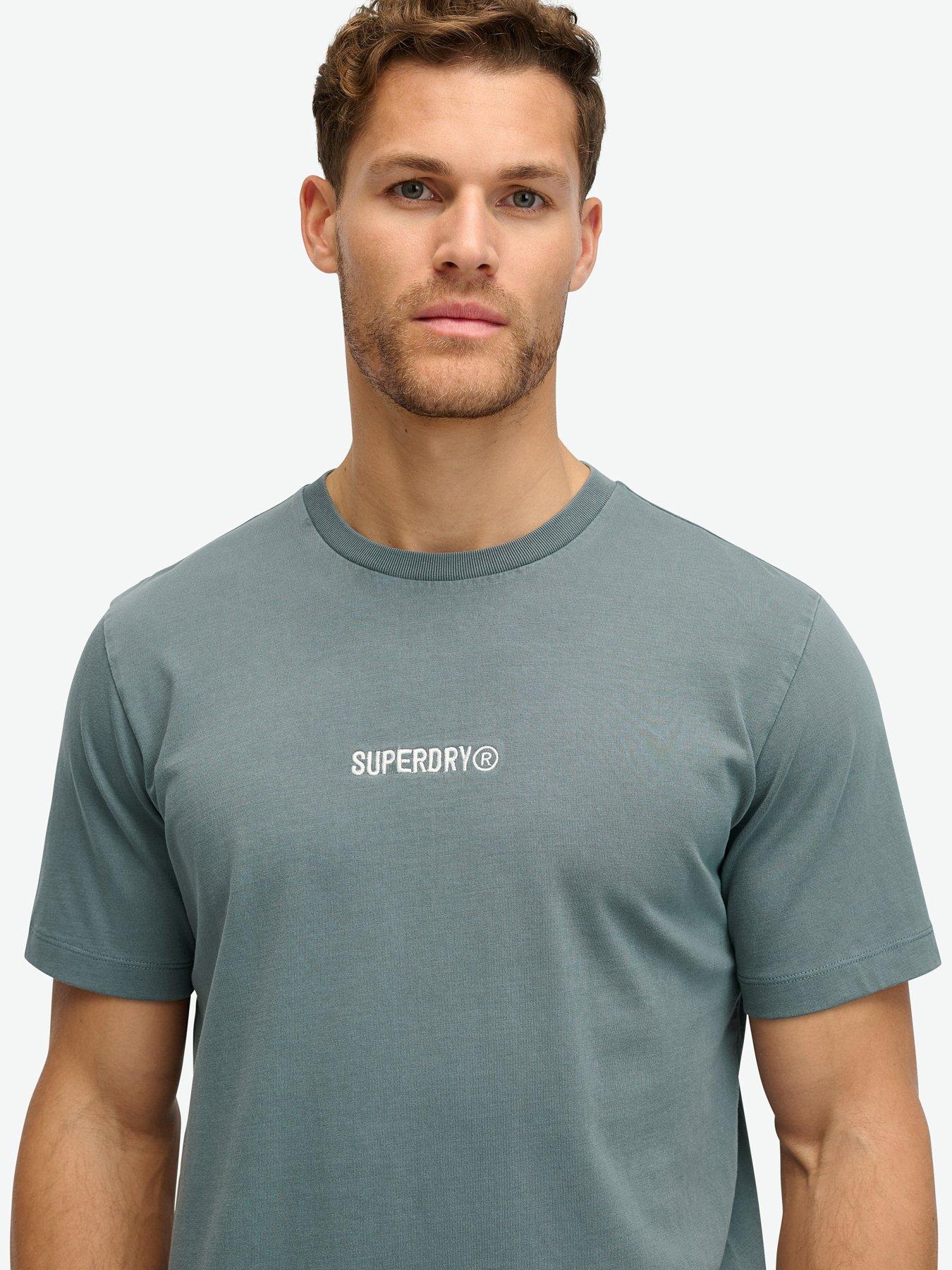 superdry-superdry-short-sleeve-micro-logo-graphic-loose-t-shirt-blueoutfit