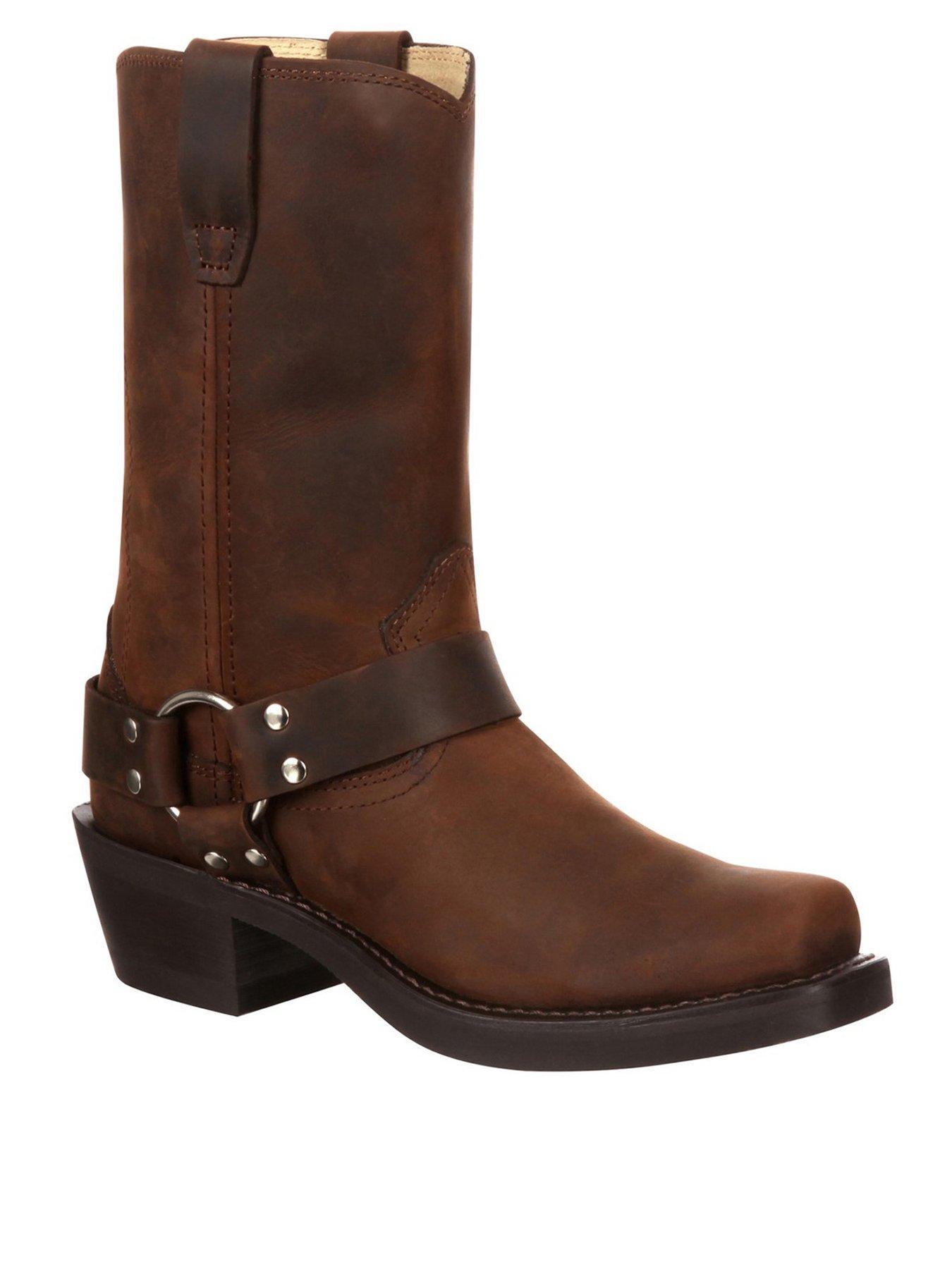 durango-womens-harness-western-calf-boot-brownstillFront