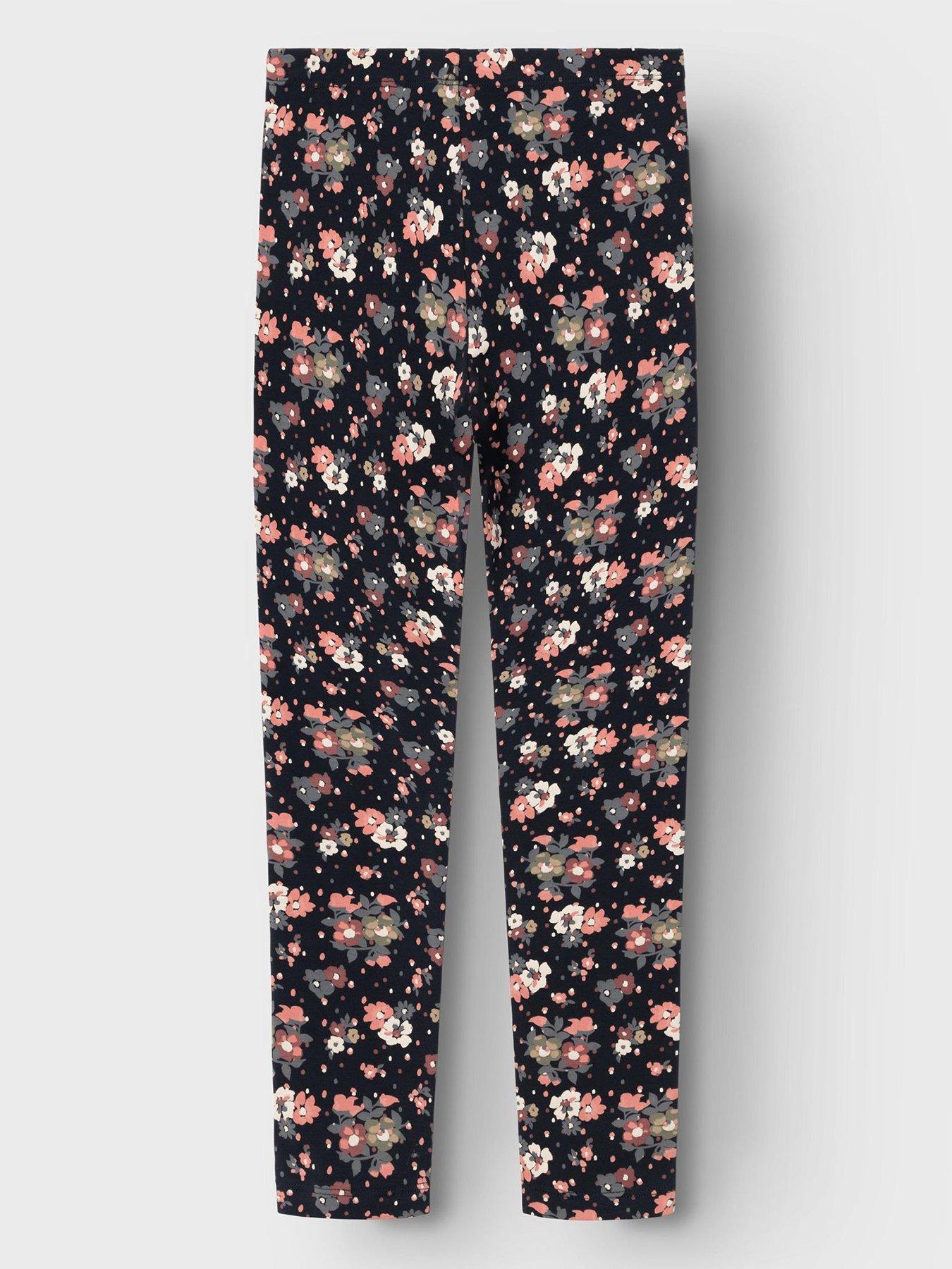 name-it-girls-floral-leggings-flowersback