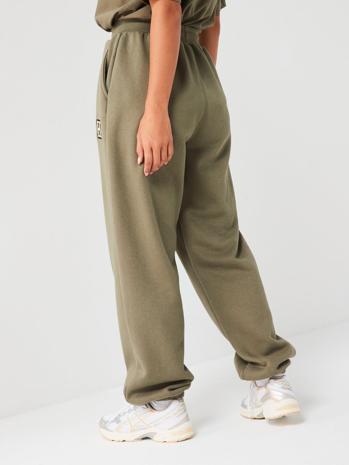 Image 2 of 4 of Peach Fit Womens Ivy Oversized Jogger - Khaki