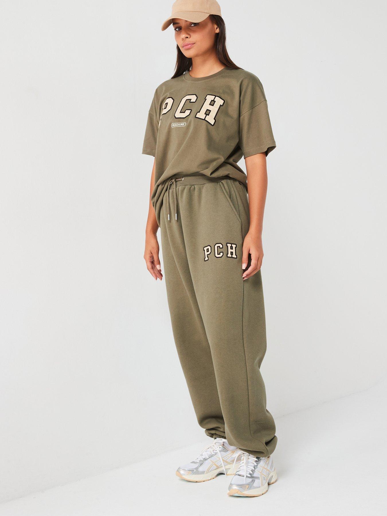 Image 3 of 4 of Peach Fit Womens Ivy Oversized Jogger - Khaki
