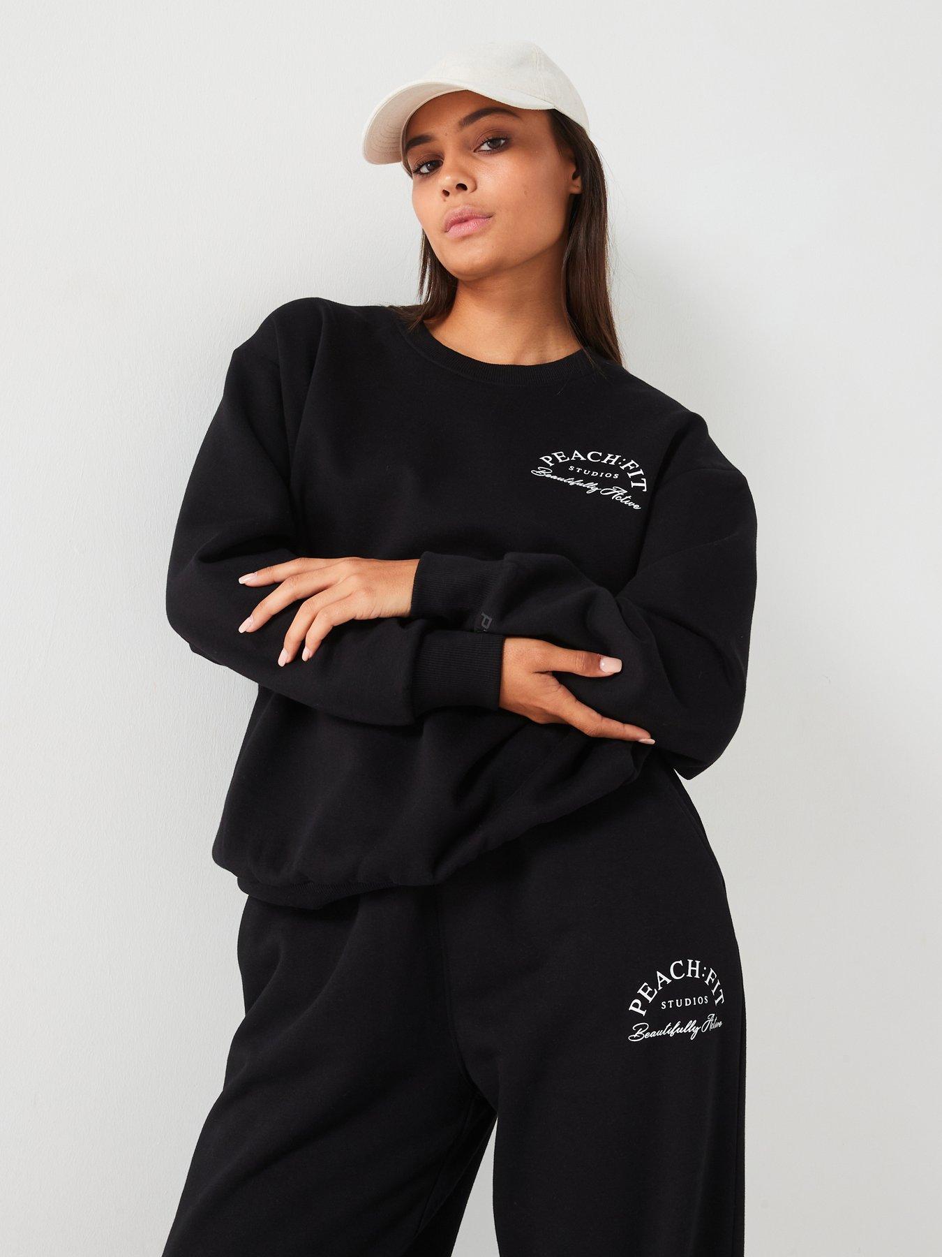 peach-fit-womens-beautifully-active-oversized-sweatshirt-black