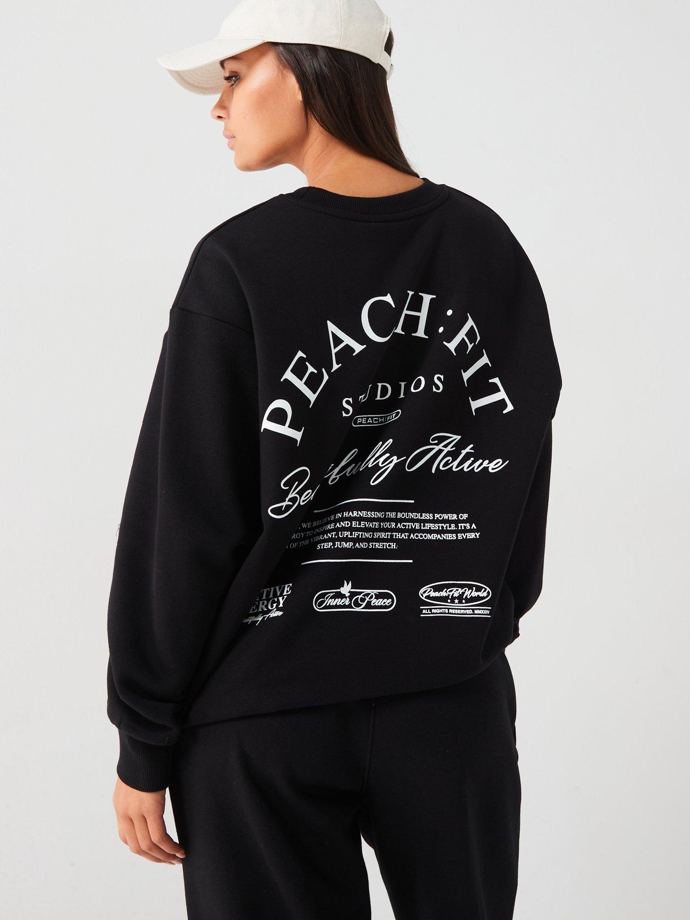 peach-fit-womens-beautifully-active-oversized-sweatshirt-blackstillFront