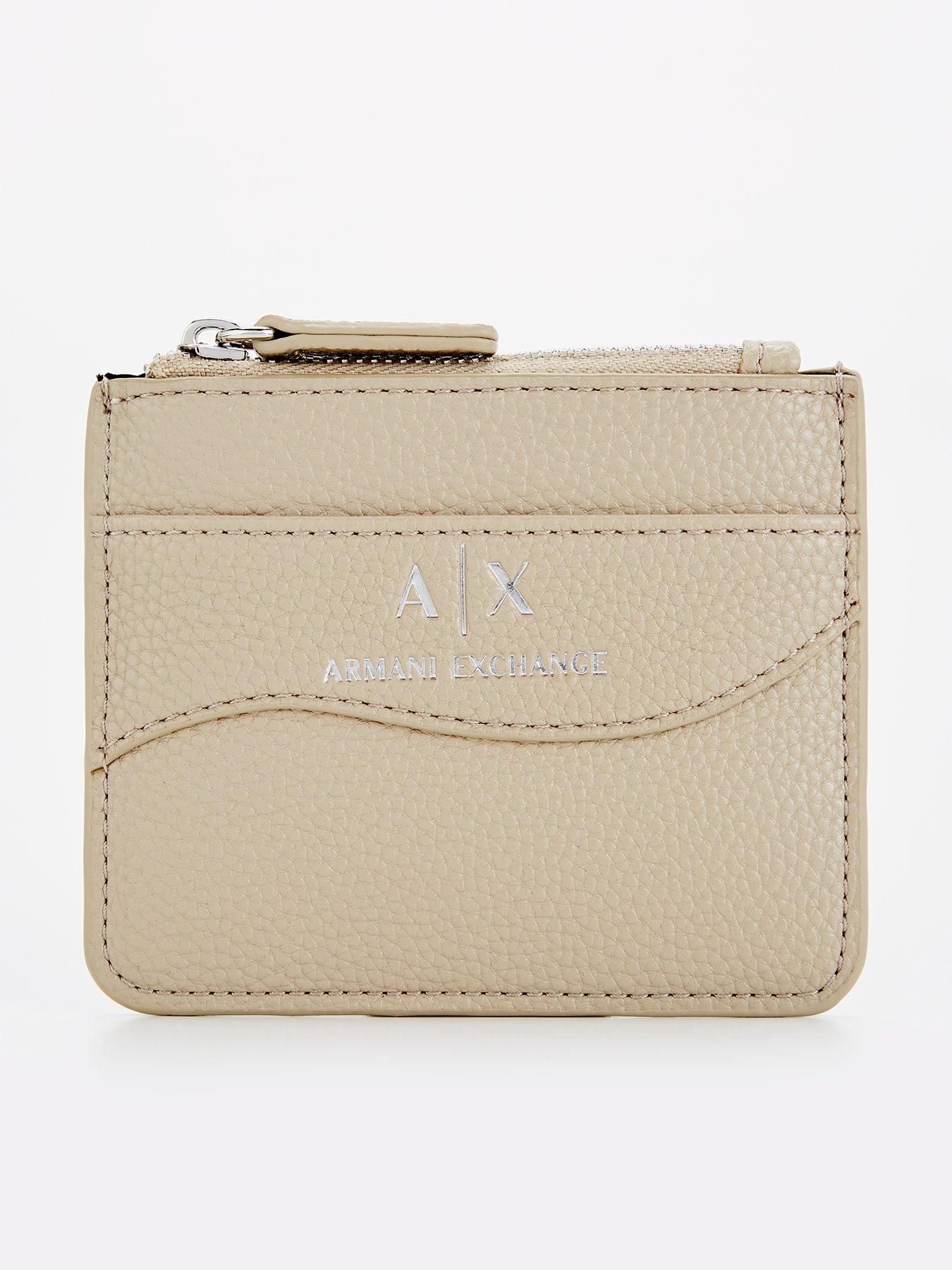 armani-exchange-zip-top-card-holder-beige