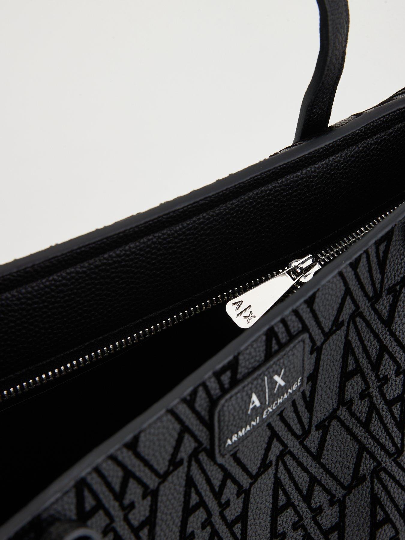 armani-exchange-all-over-ax-logo-tote-blackdetail