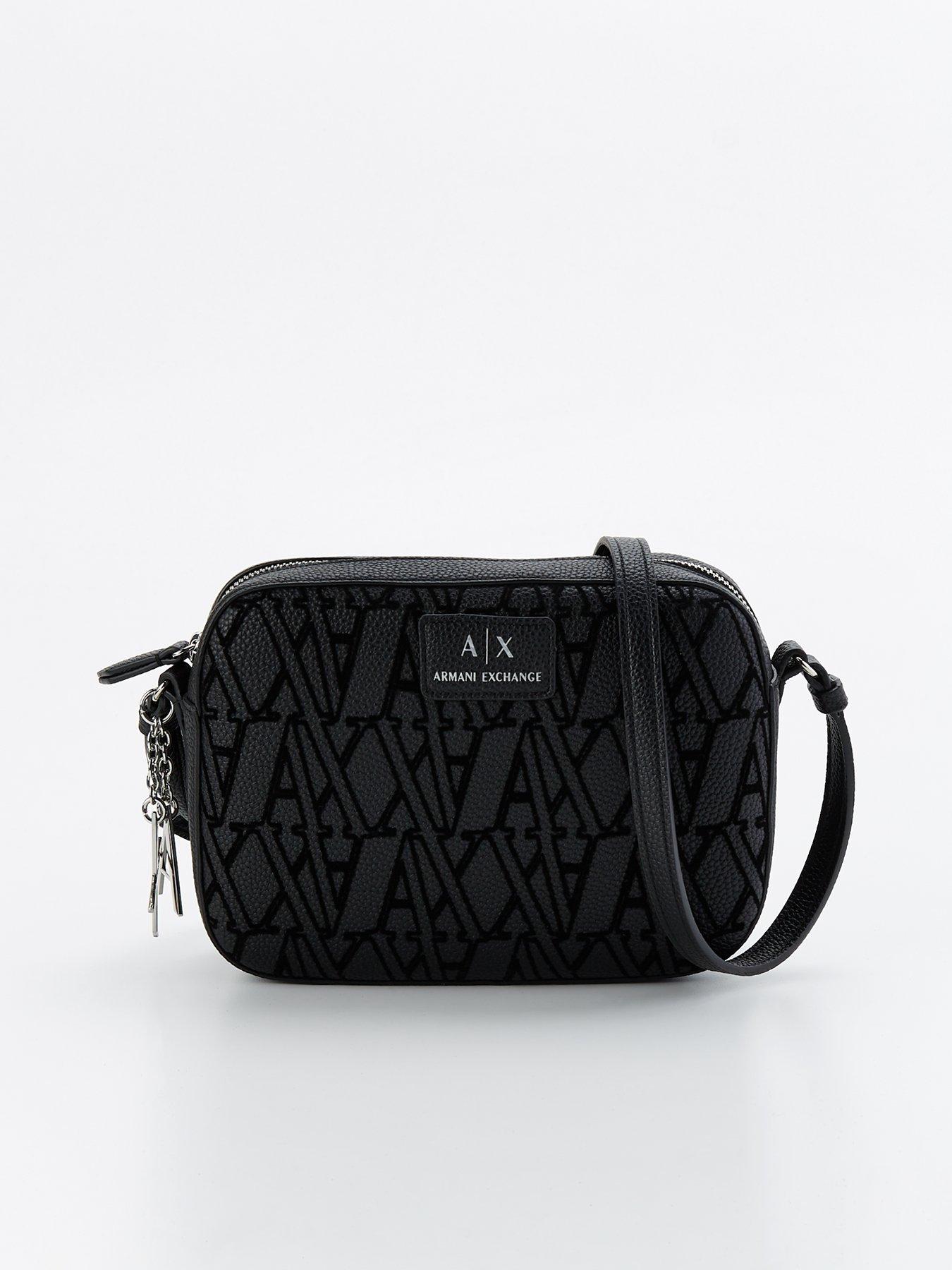 armani-exchange-all-over-ax-logo-camera-bag-black