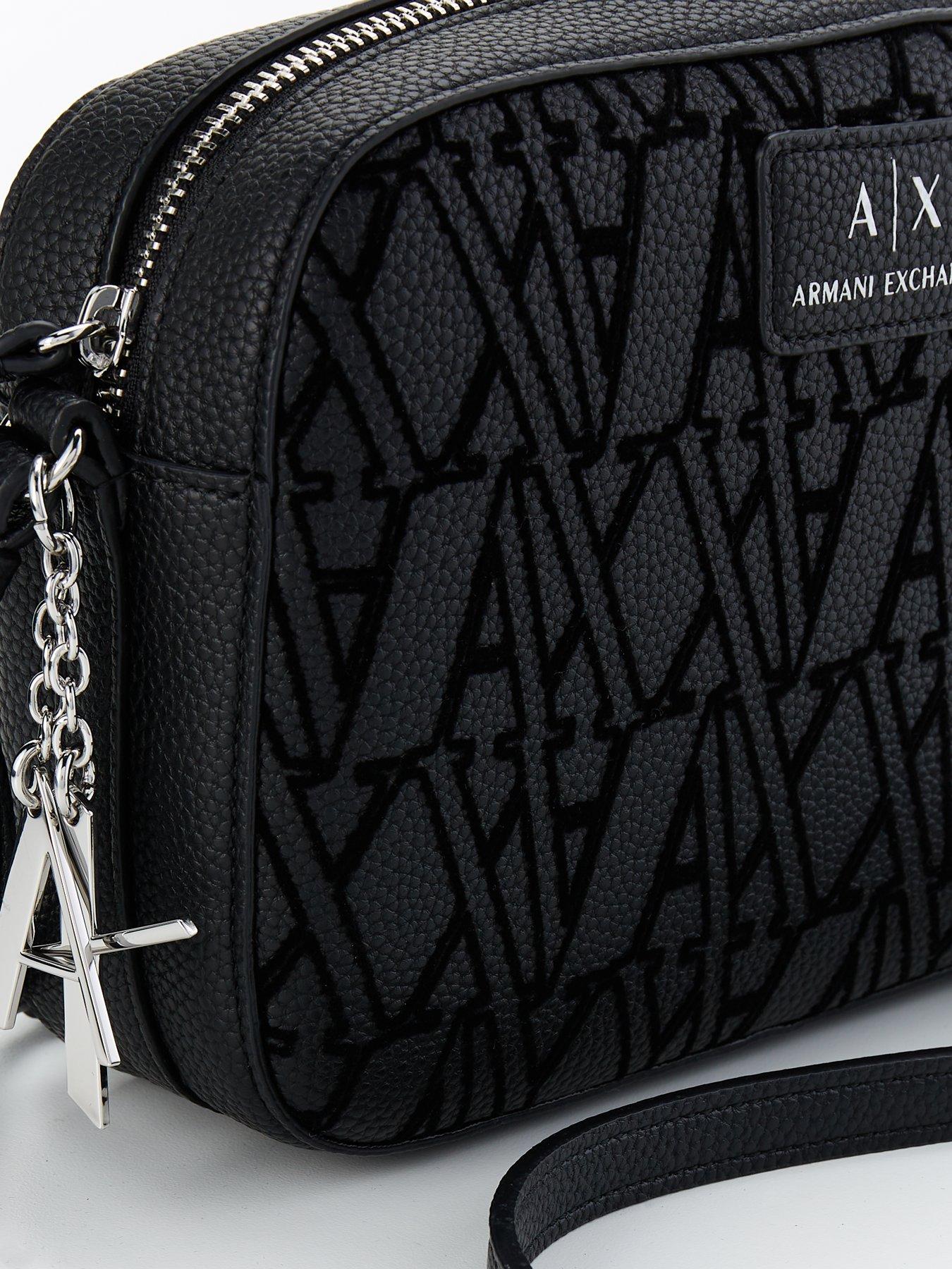 armani-exchange-all-over-ax-logo-camera-bag-blackoutfit