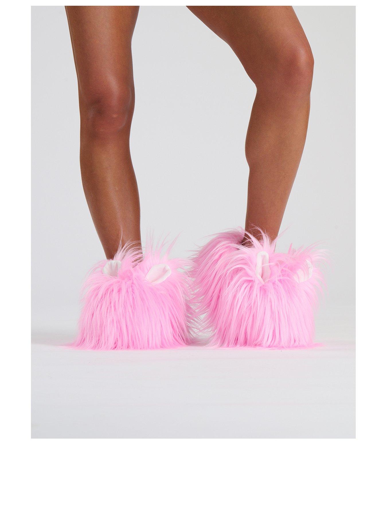 loungeable-bubblegum-rabbit-novelty-slipper-pinkstillFront