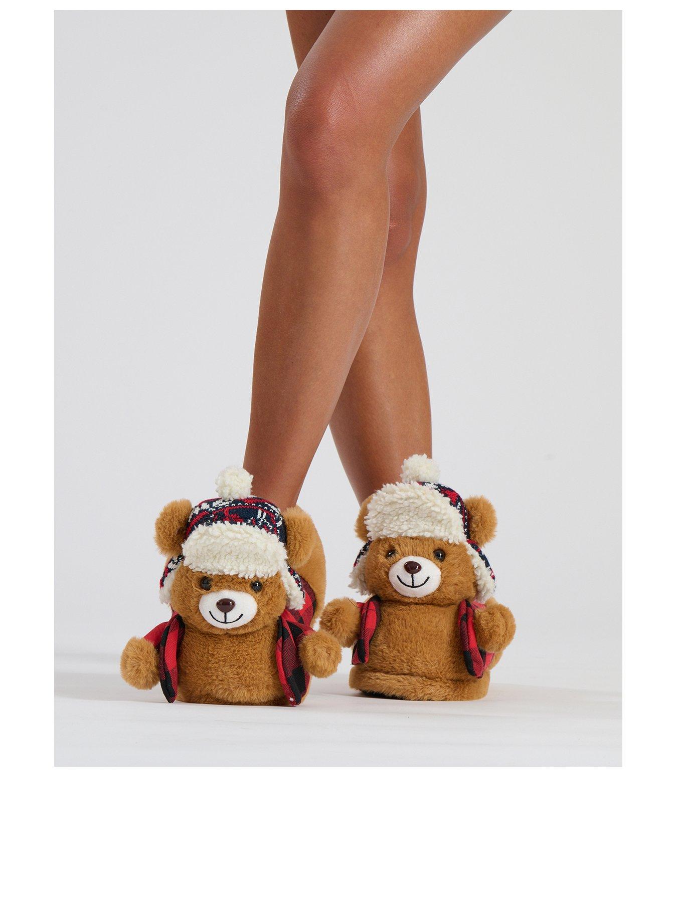 loungeable-trucker-teddy-bear-novelty-slipper-brownstillFront