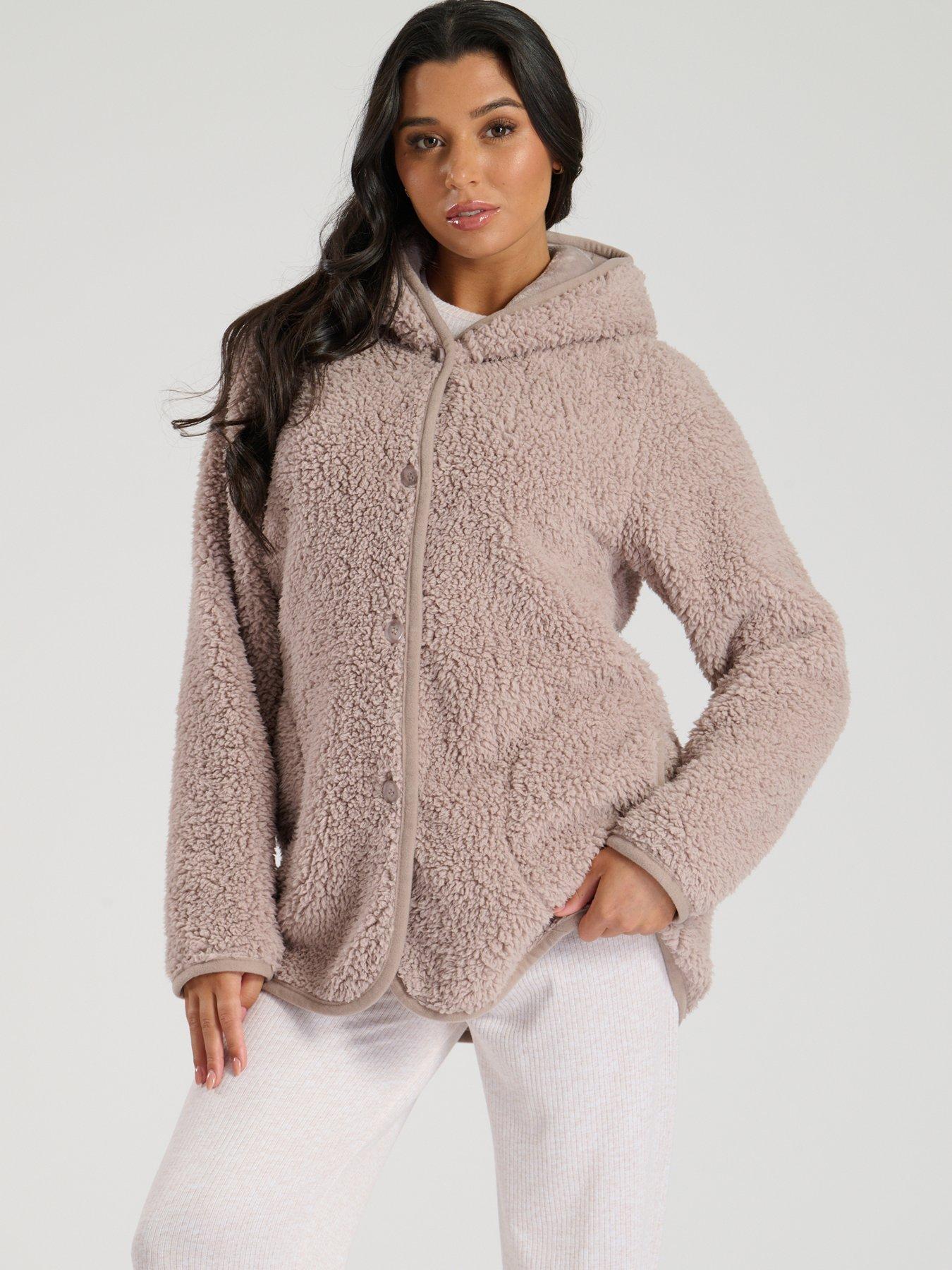 loungeable-loungeable-borg-button-lounge-hooded-cardigan-minkoutfit