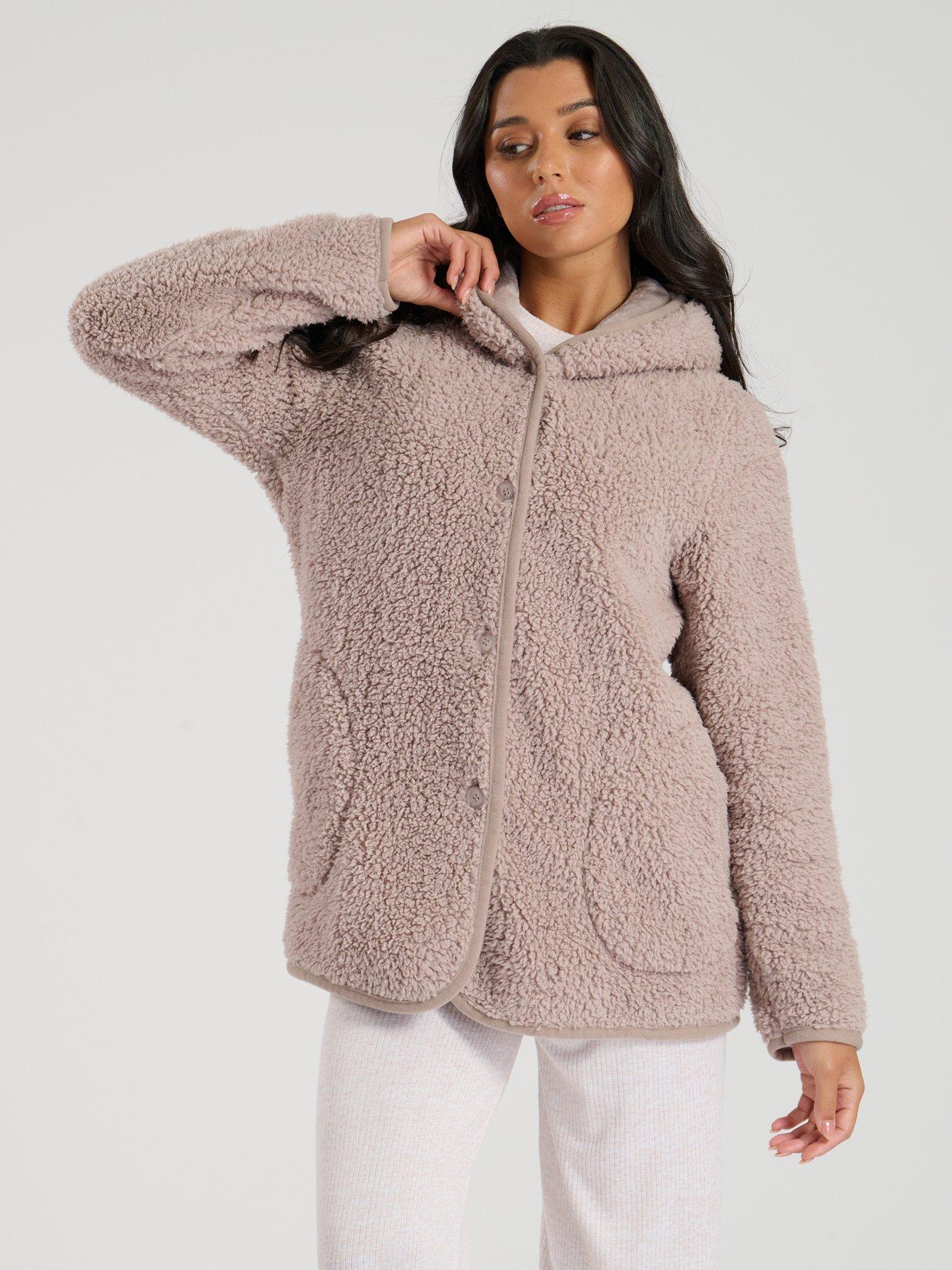 loungeable-loungeable-borg-button-lounge-hooded-cardigan-minkdetail