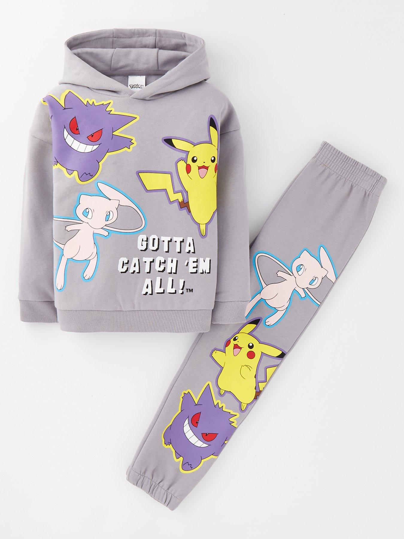 Image 1 of 4 of Pokemon 2 Piece Hoody and Jogger Set - Grey