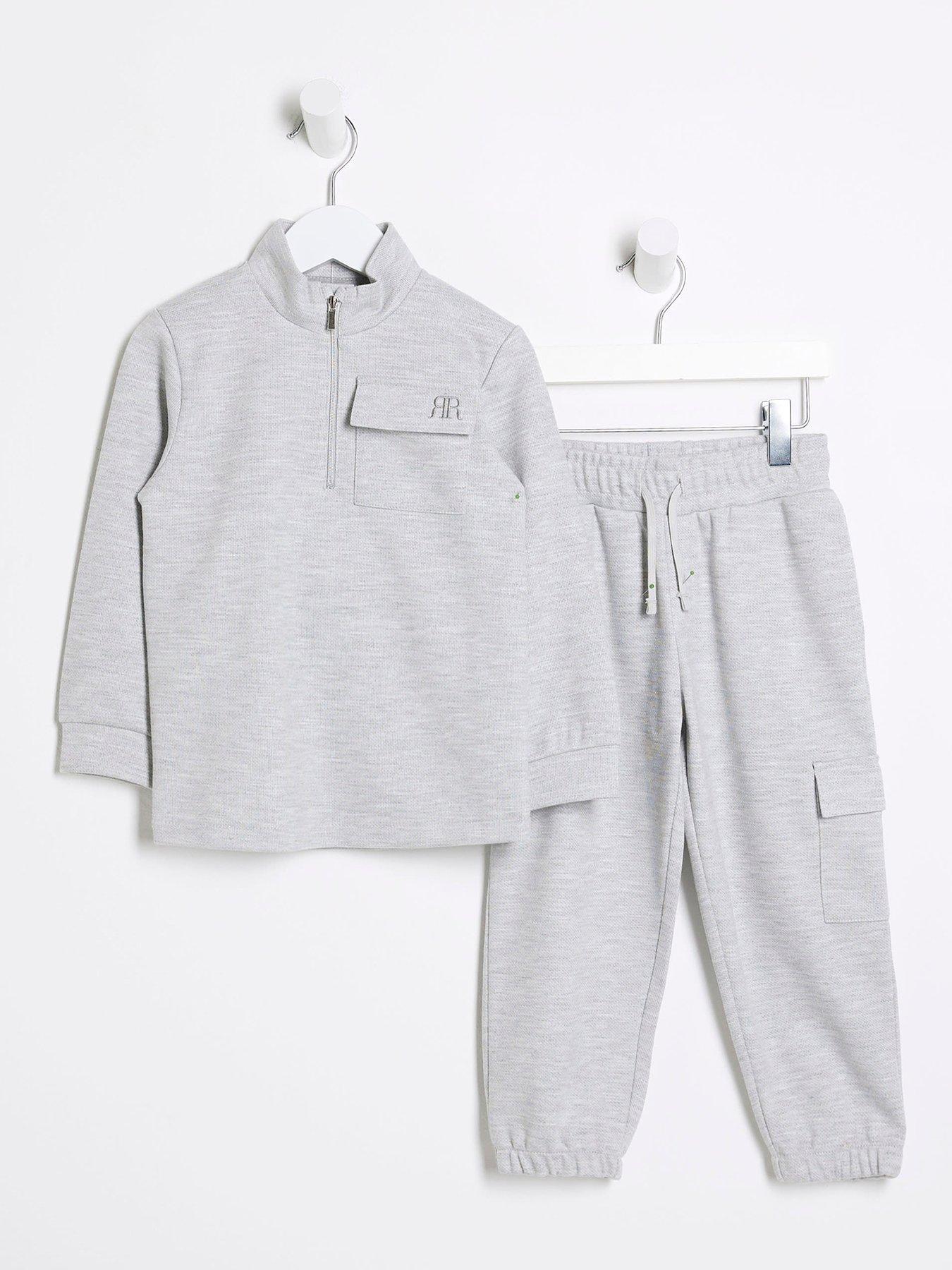 river-island-mini-mini-boys-utility-funnel-sweatshirt-set-grey