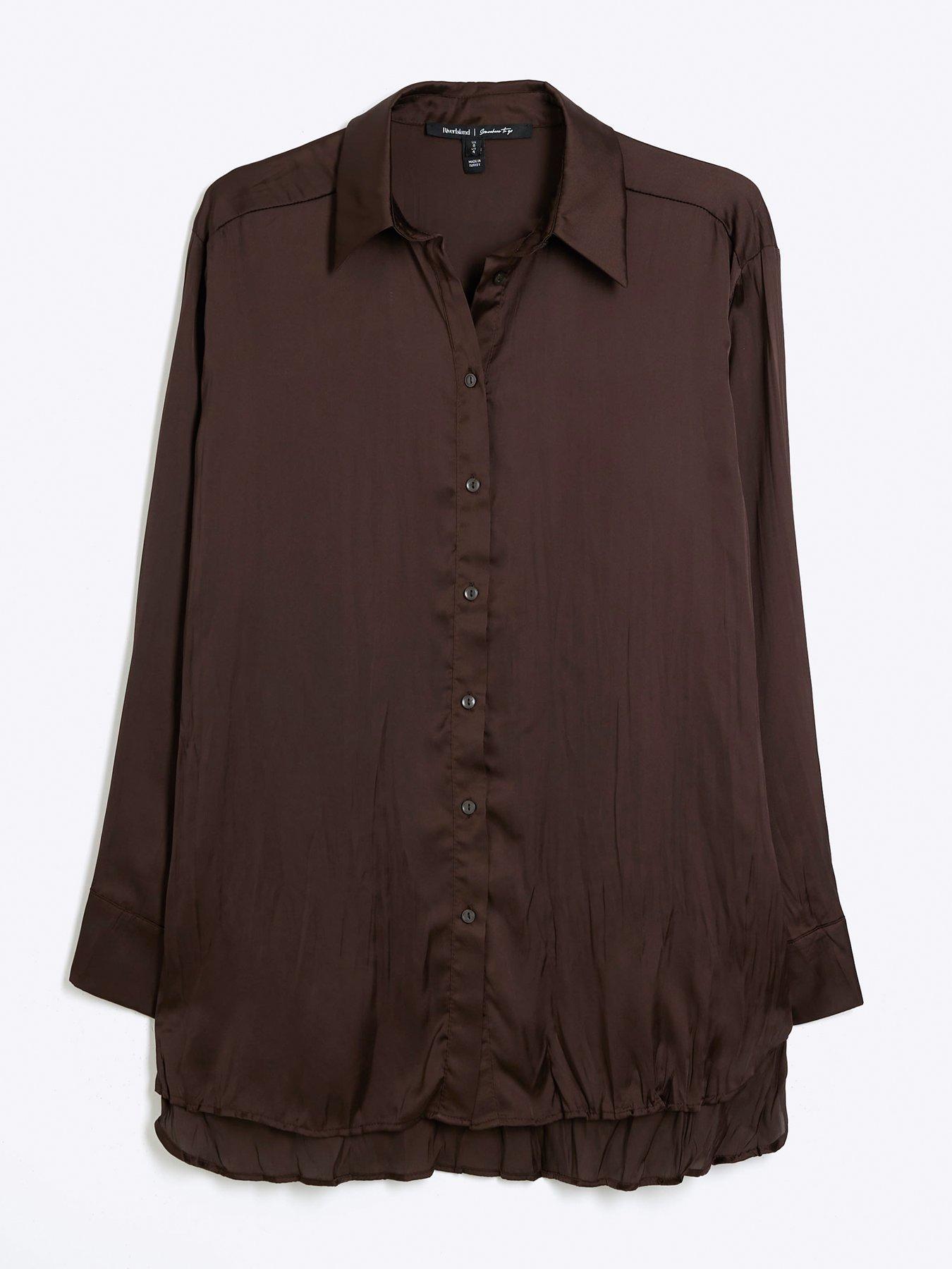 river-island-crinkle-satin-shirt-dark-browndetail