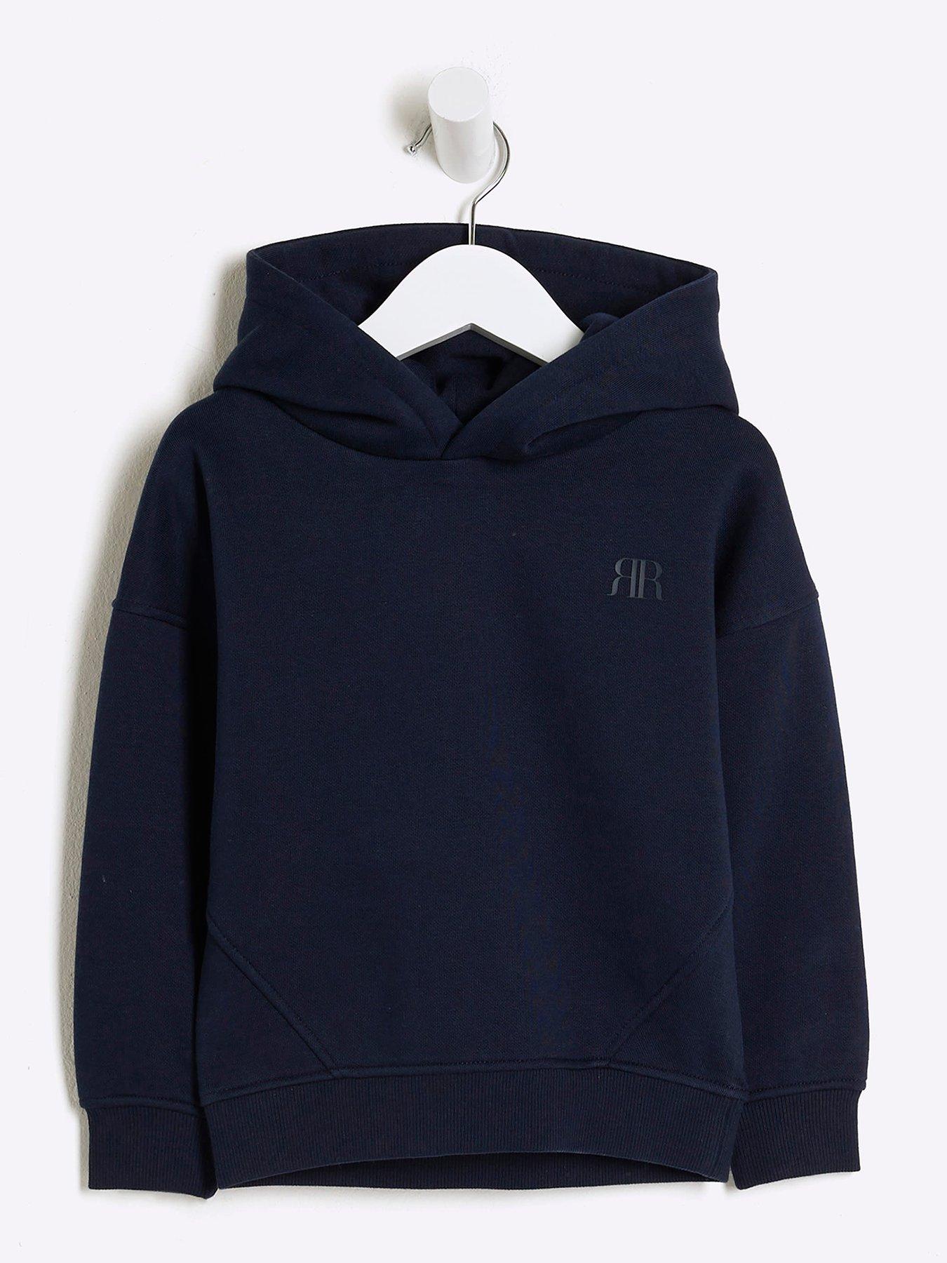 river-island-mini-mini-boy-ri-hoodie-navy