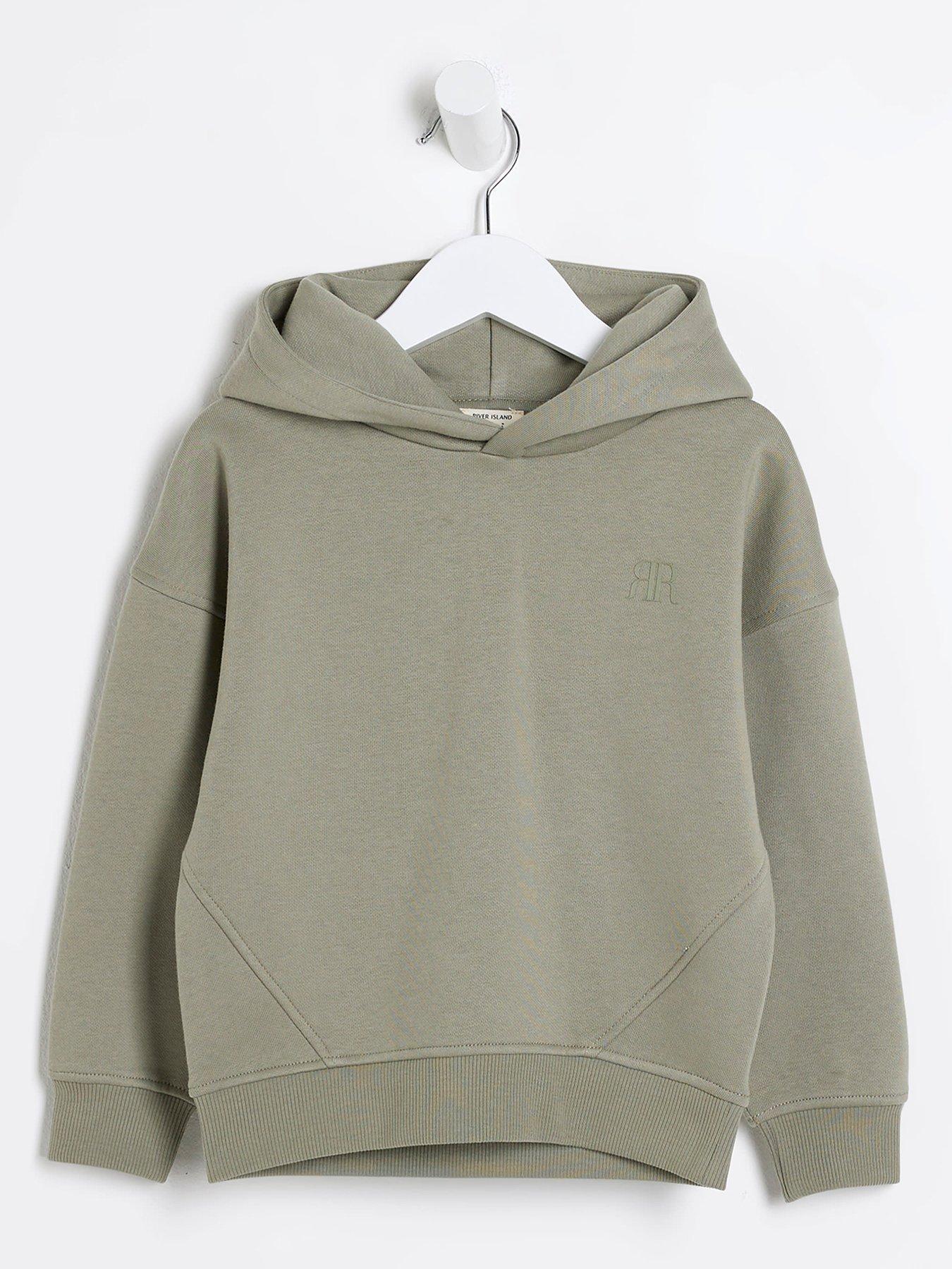 river-island-mini-mini-boy-rr-hoodie-khaki