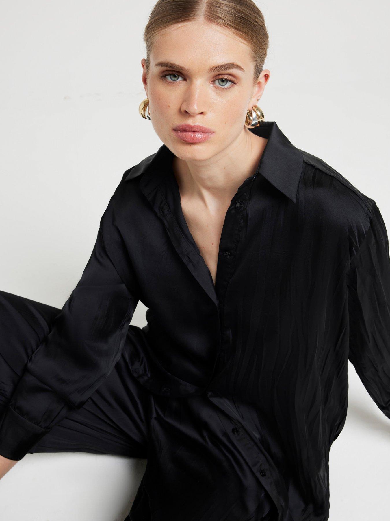 river-island-satin-crinkle-shirt-blackoutfit