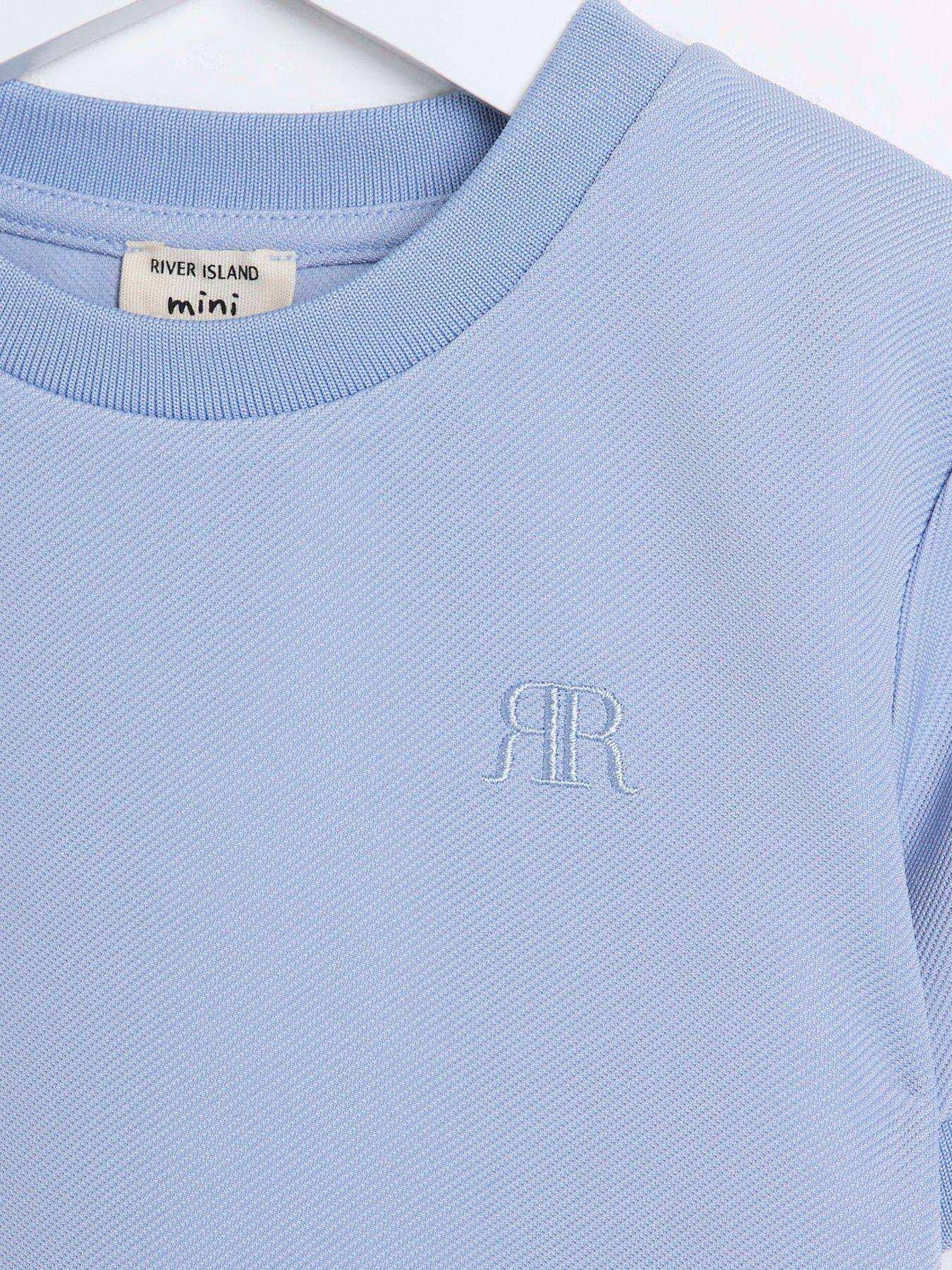 river-island-mini-mini-boys-smart-twill-tee-bluedetail