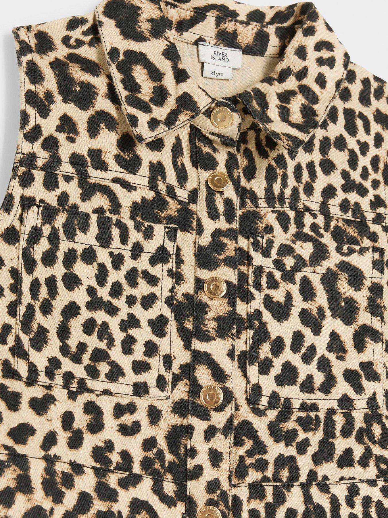 river-island-girls-leopard-print-shirt-dress-beigeoutfit