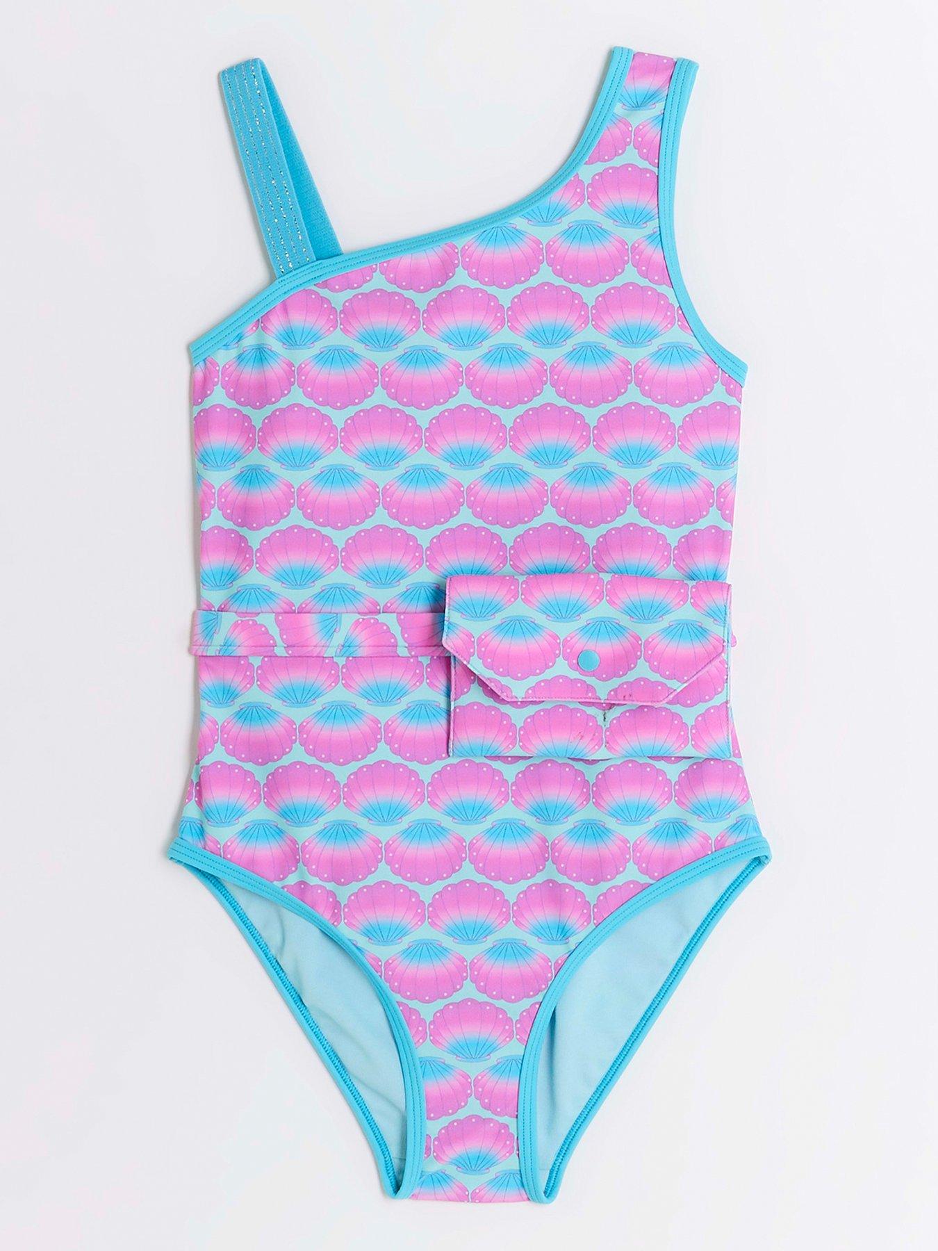 river-island-girls-shell-swimsuit-and-bag-set-blue