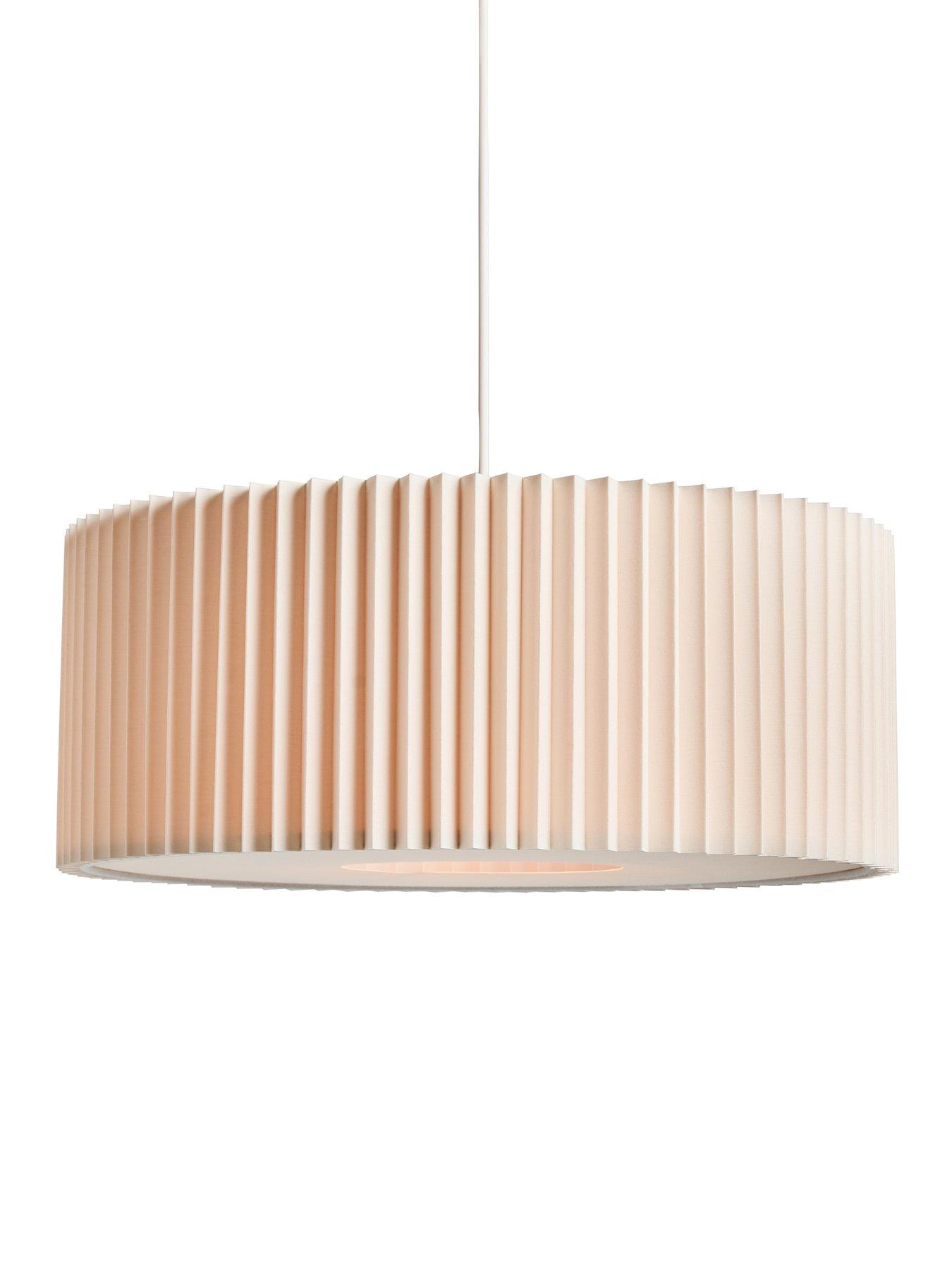 very-home-large-knife-pleat-easy-fit-light-shade-with-diffuser-ndash-whiteback