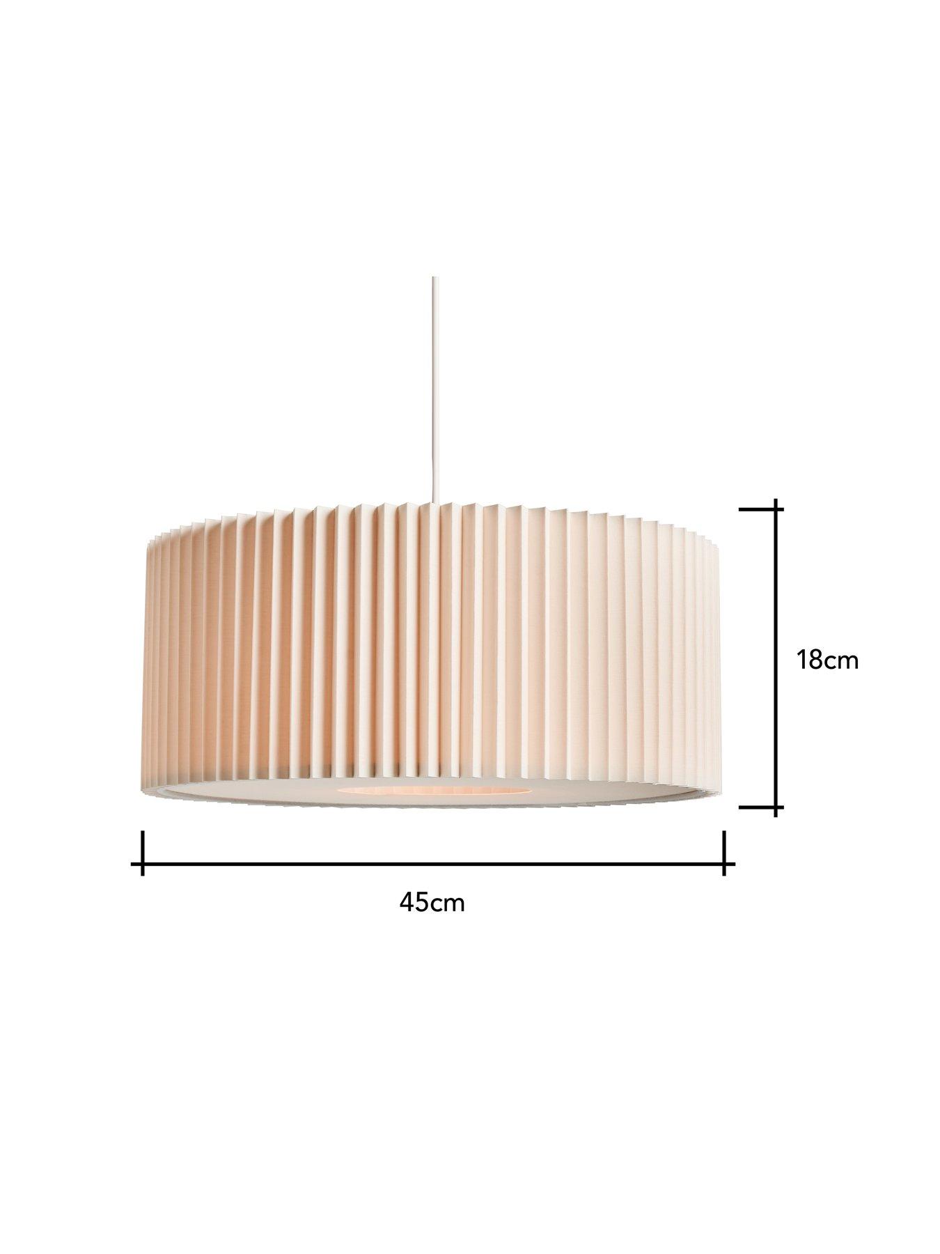 very-home-large-knife-pleat-easy-fit-light-shade-with-diffuser-ndash-whitedetail