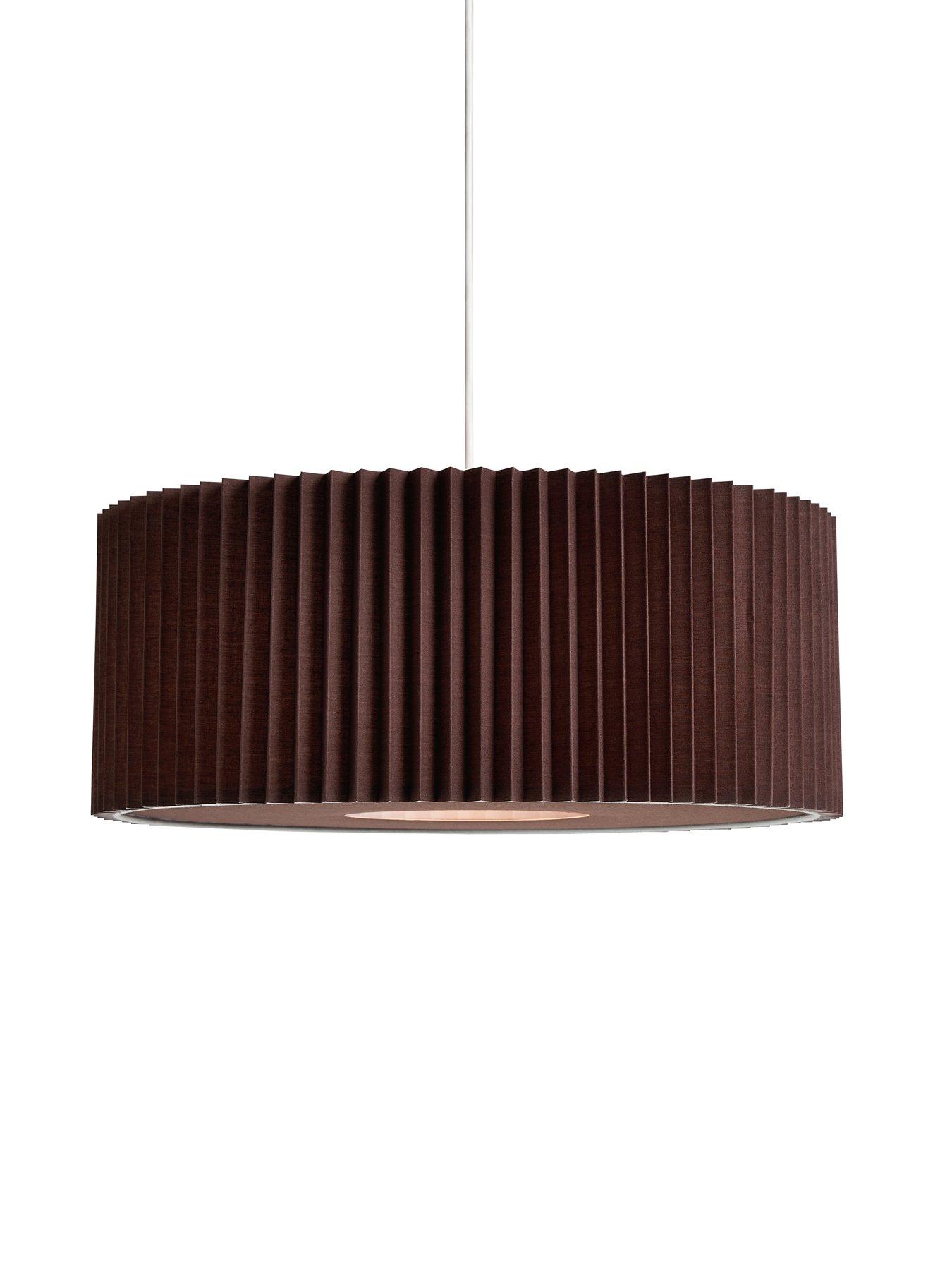 very-home-large-knife-pleat-easy-fit-light-shade-with-diffuser-ndash-dark-brownback