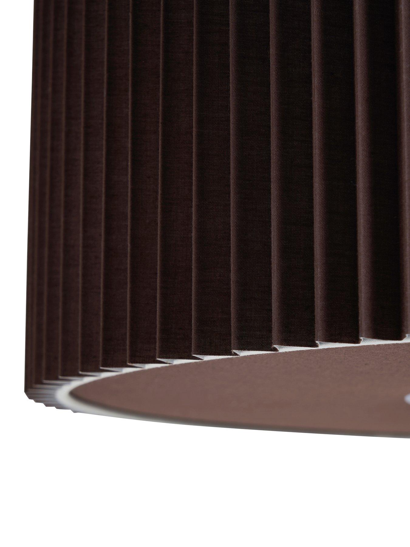 very-home-large-knife-pleat-easy-fit-light-shade-with-diffuser-ndash-dark-brownoutfit