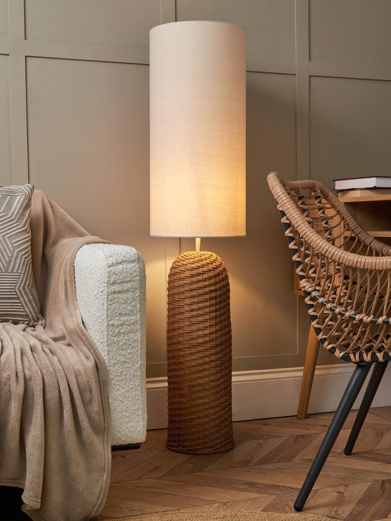 Image 1 of 5 of The Very Collection Rattan Vessel Floor Lamp
