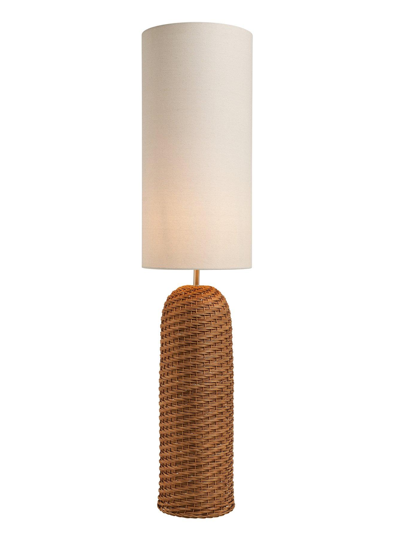 Image 3 of 5 of The Very Collection Rattan Vessel Floor Lamp