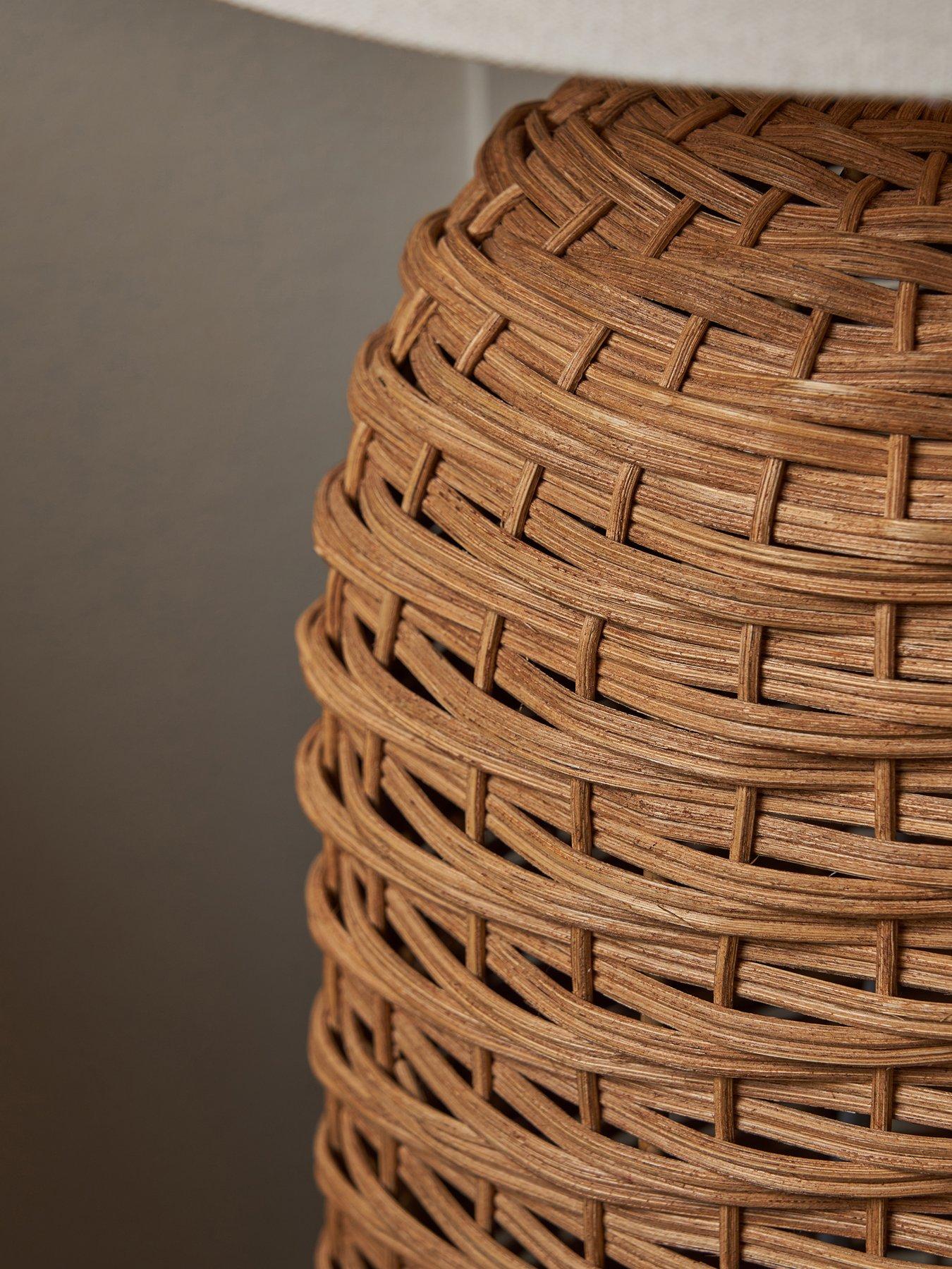 Image 4 of 5 of The Very Collection Rattan Vessel Floor Lamp