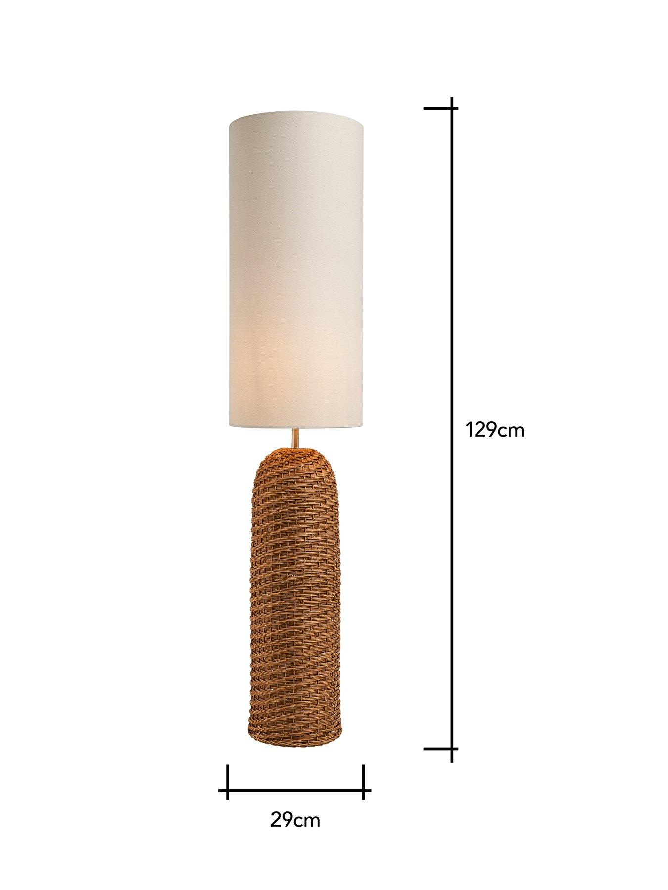 Image 5 of 5 of The Very Collection Rattan Vessel Floor Lamp
