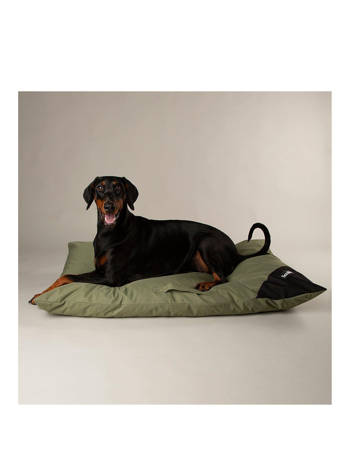 scruffs-expedition-memory-foam-orthopaedic-dog-bed-pillow-khaki-green