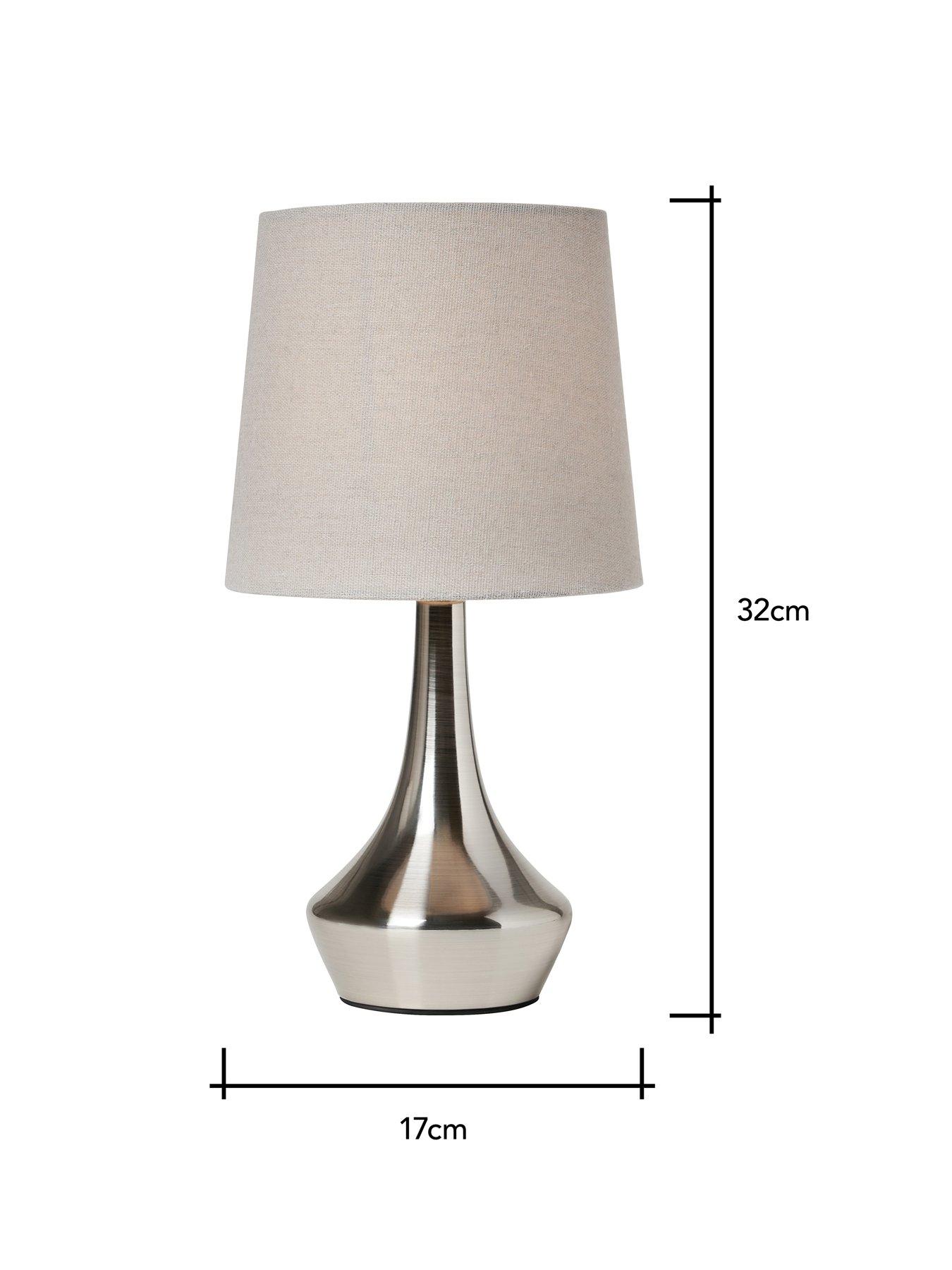 Image 4 of 4 of The Very Collection Small Metal Bedside Table Lamp