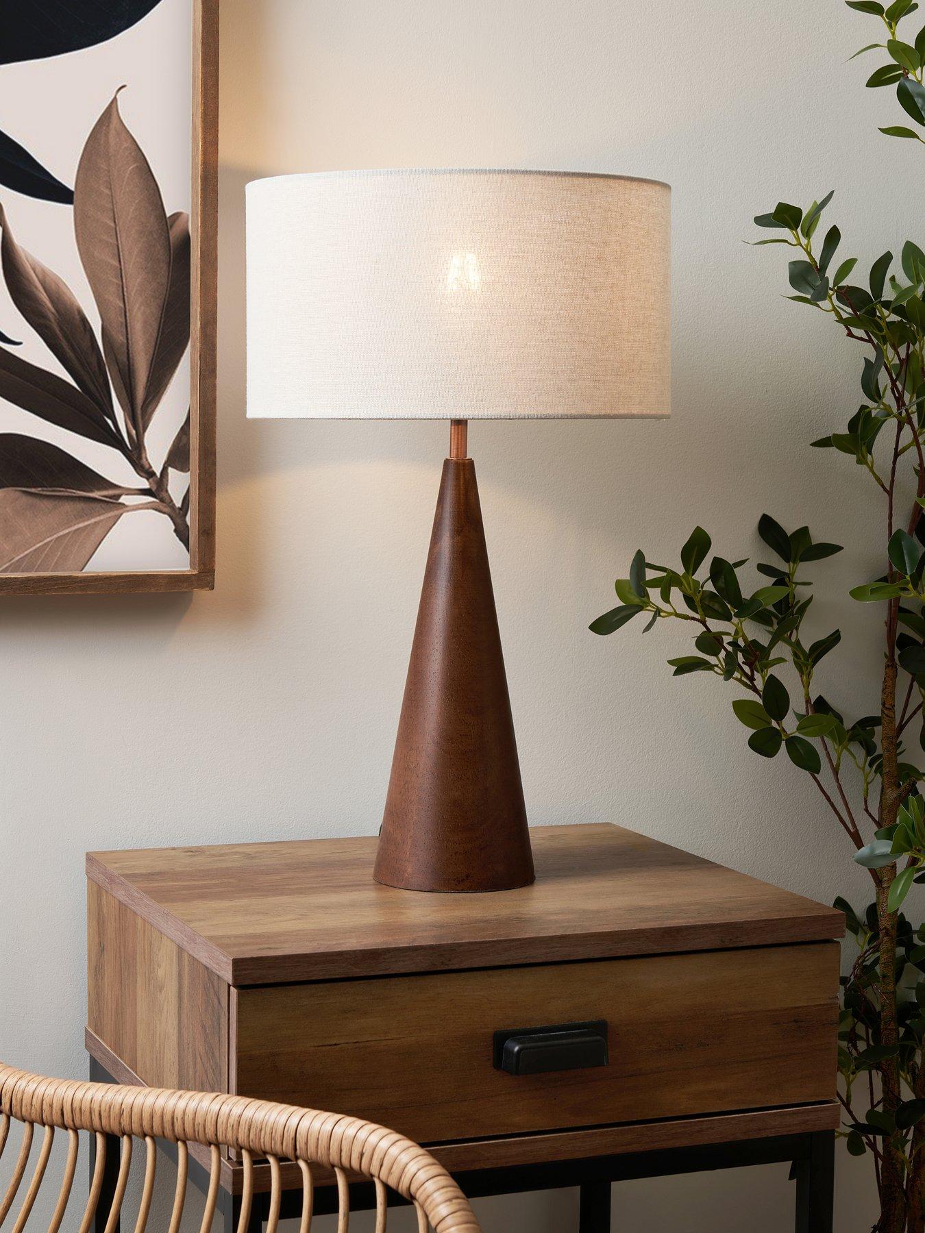 very-home-conical-wooden-table-lamp