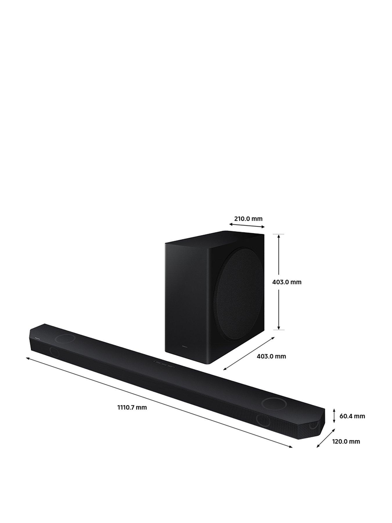 Image 2 of 7 of Samsung Q800D 5.1.2ch Dolby Atmos, DTS:X, Q-Symphony Soundbar with Wireless Subwoofer, Wi-Fi