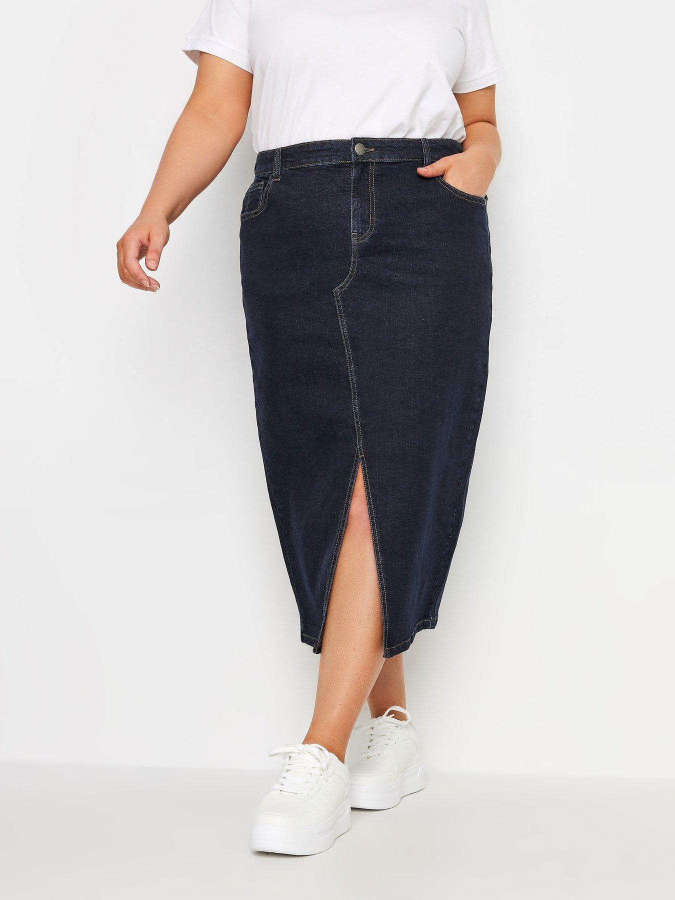 yours-midi-stretch-denim-skirt