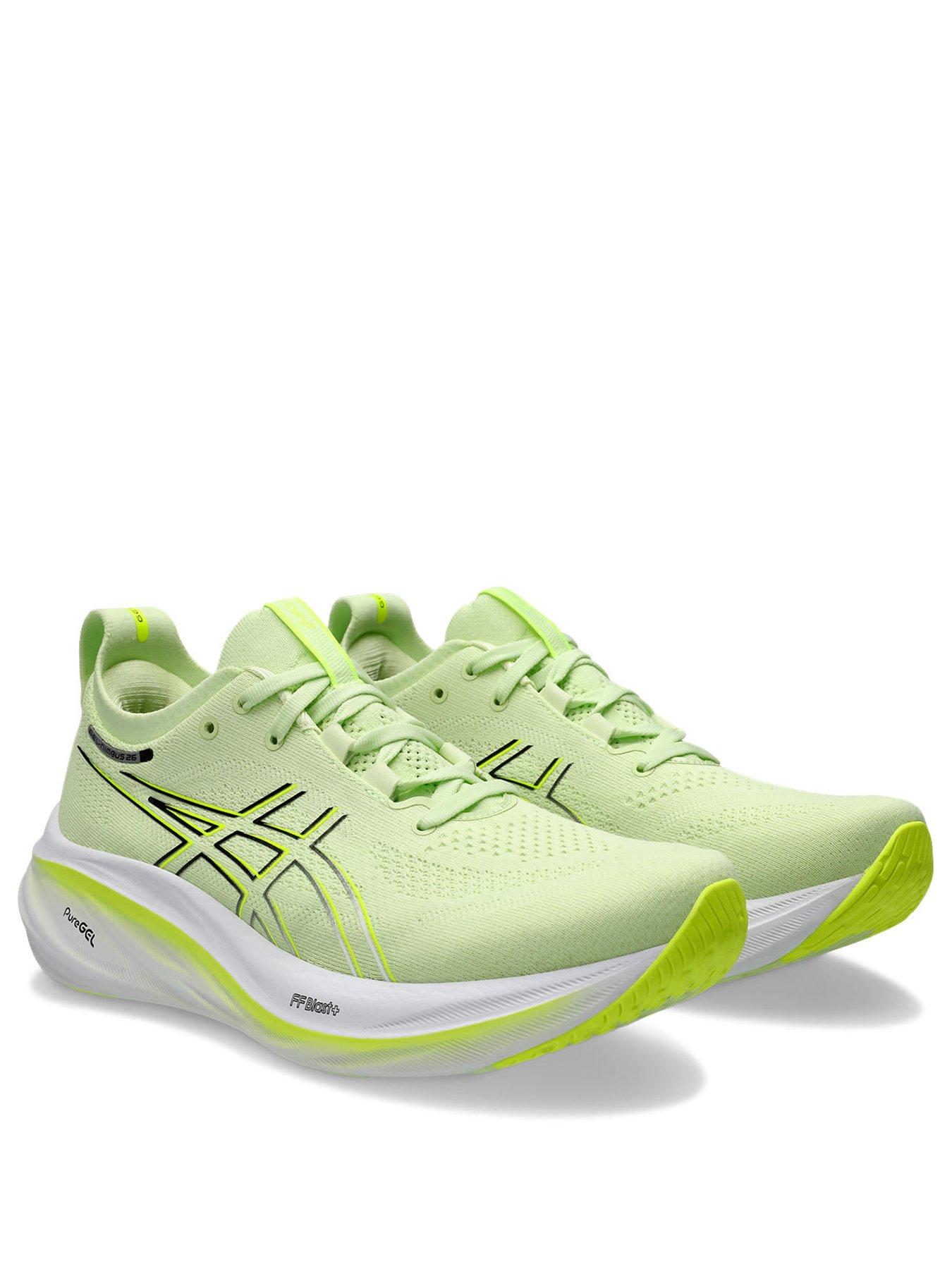 asics-mens-running-gel-nimbus-26-trainers-greenstillFront