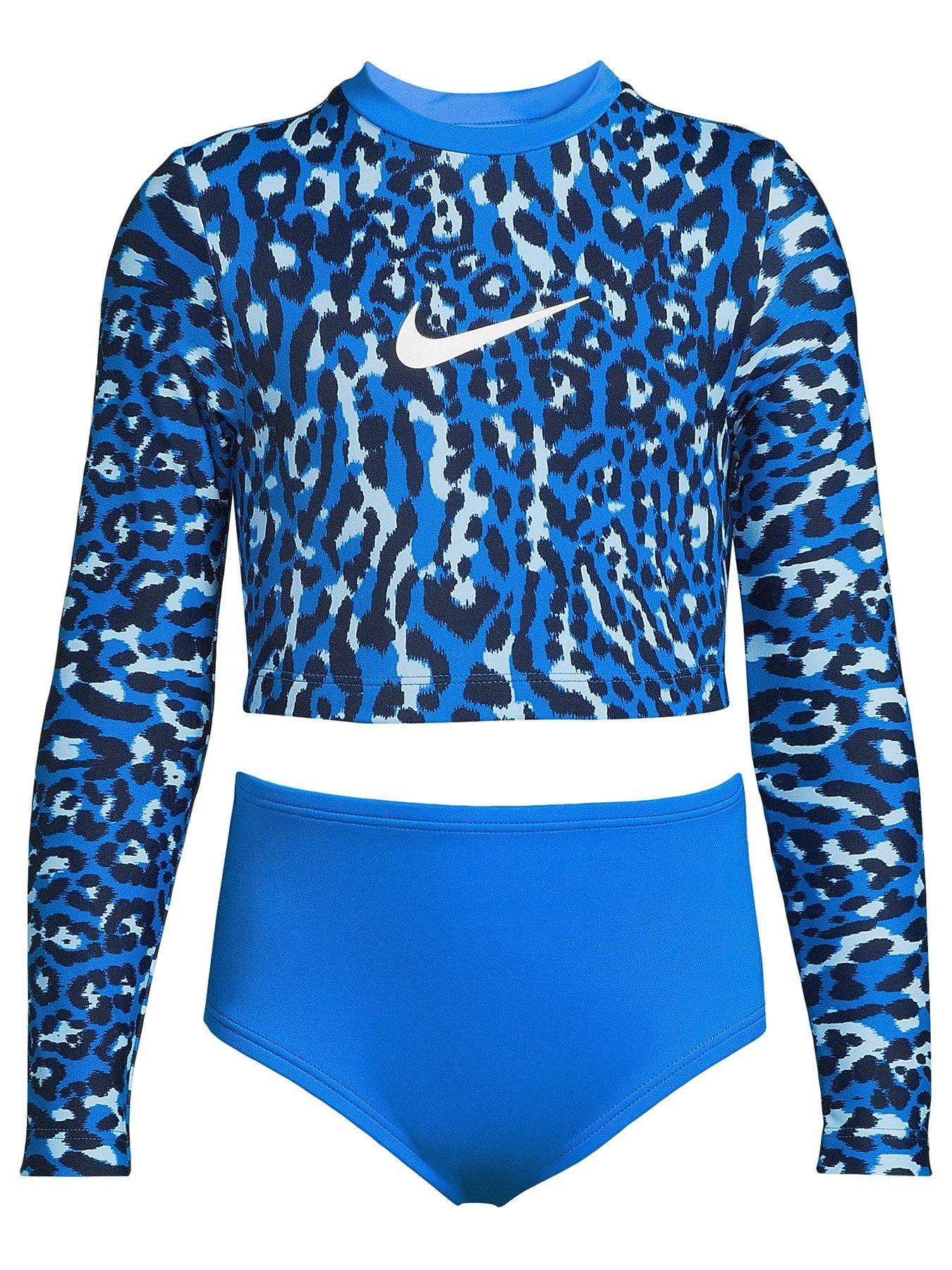 nike-wild-long-sleeve-crop-top-high-waist-set-photo-blue