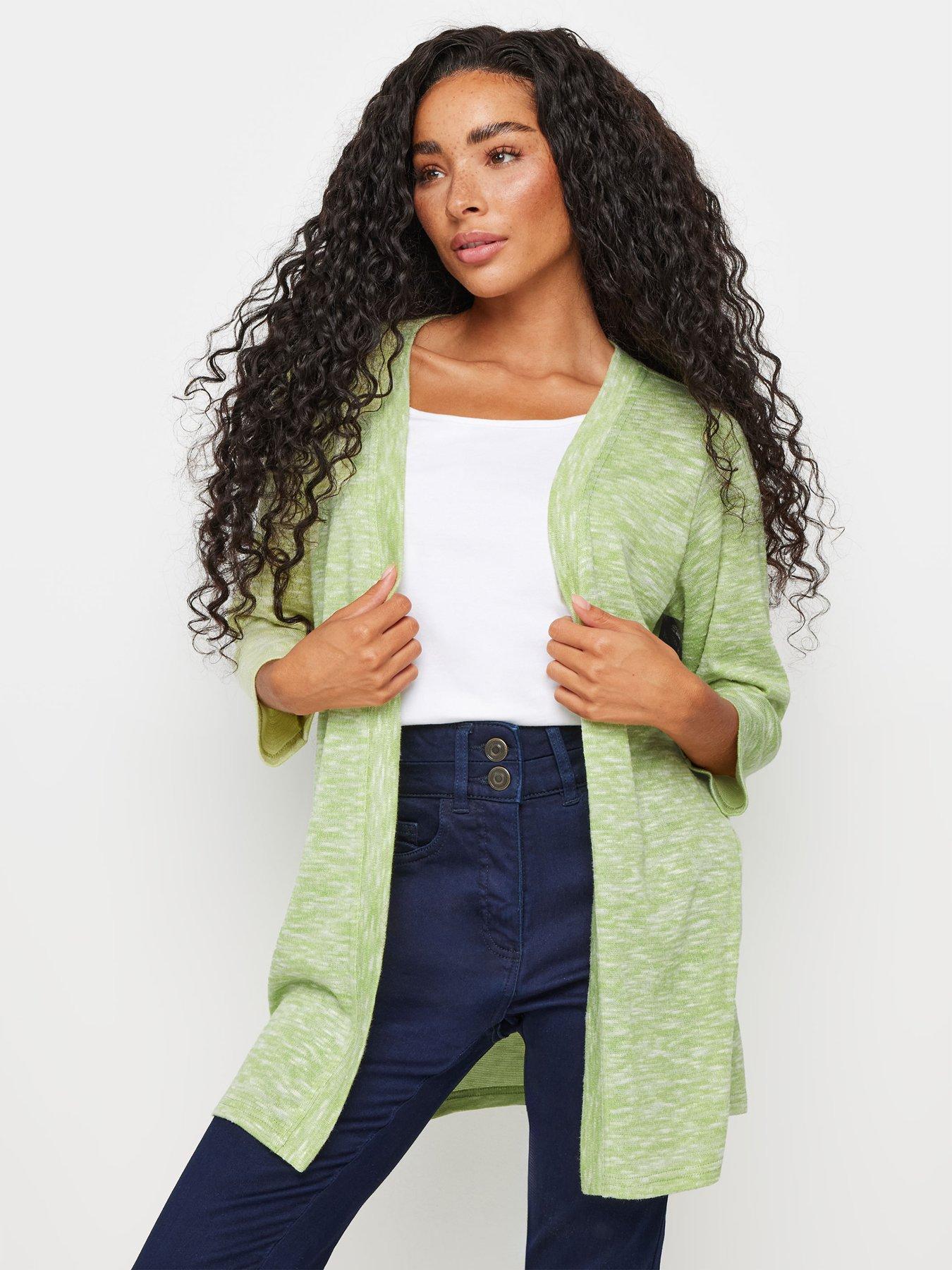 mco-petite-green-essential-cardigan