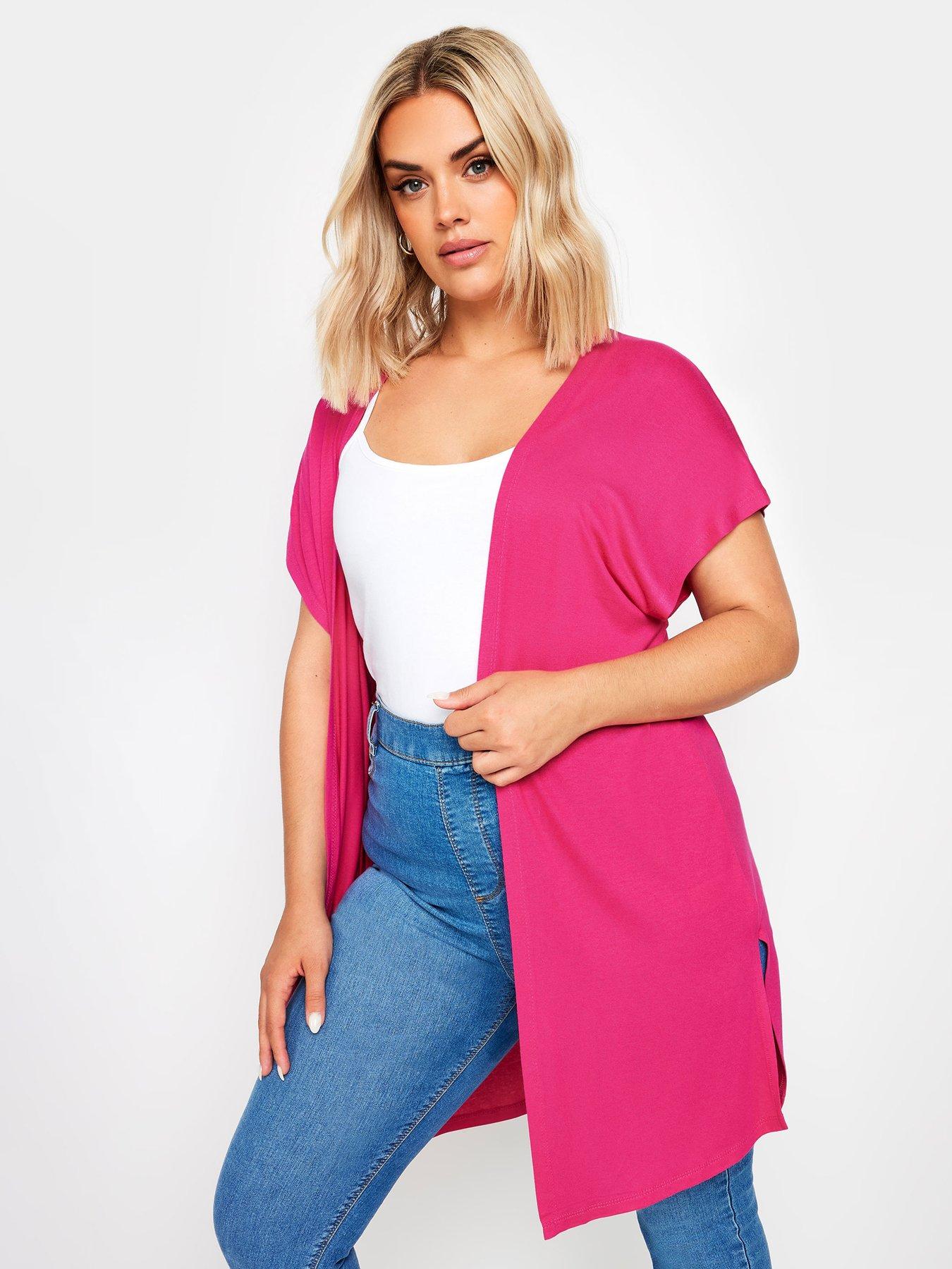 yours-grown-on-short-sleeve-cover-up-pink