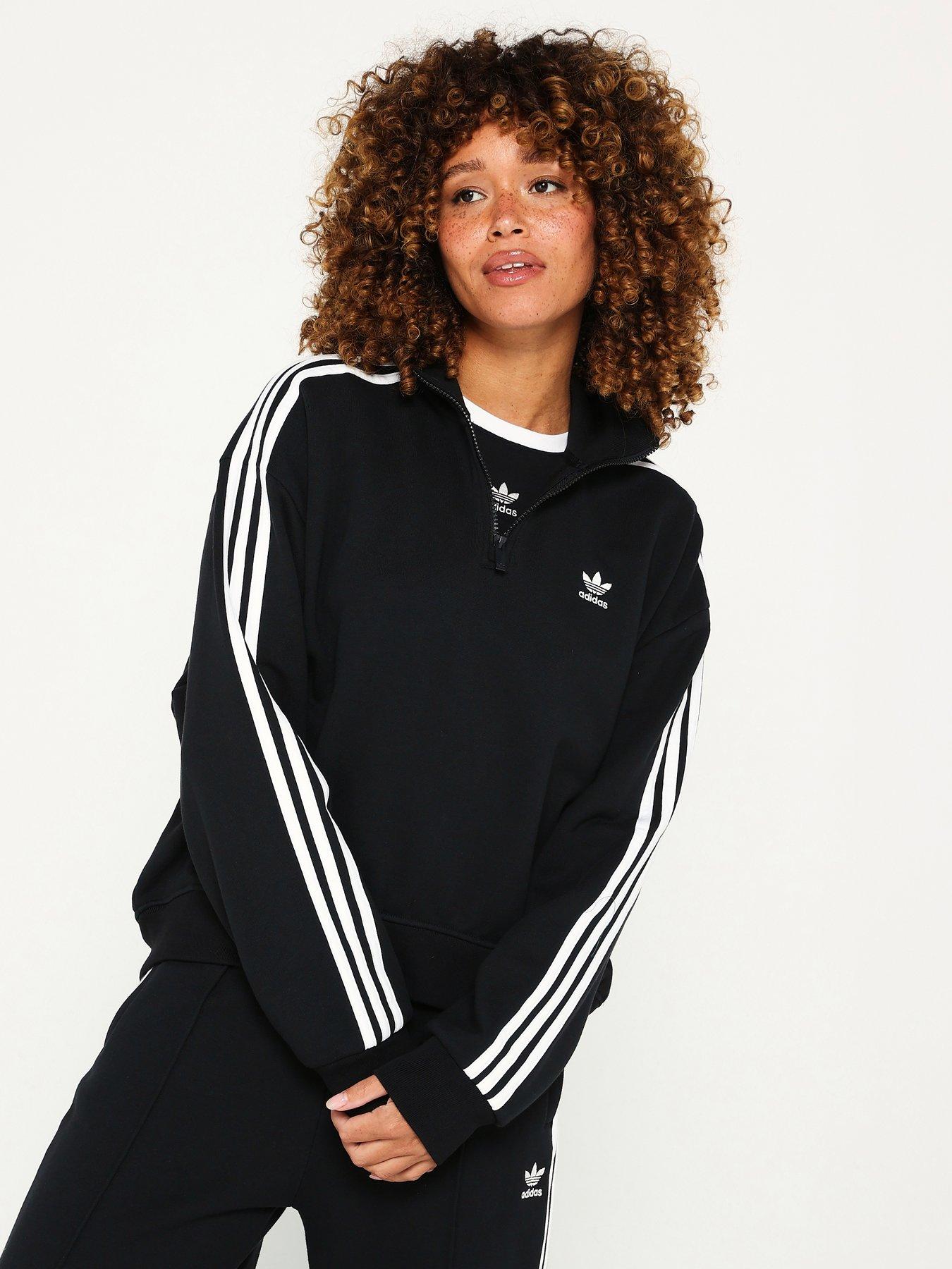 adidas-originals-womens-halfzip-french-terry-crew-blackfront