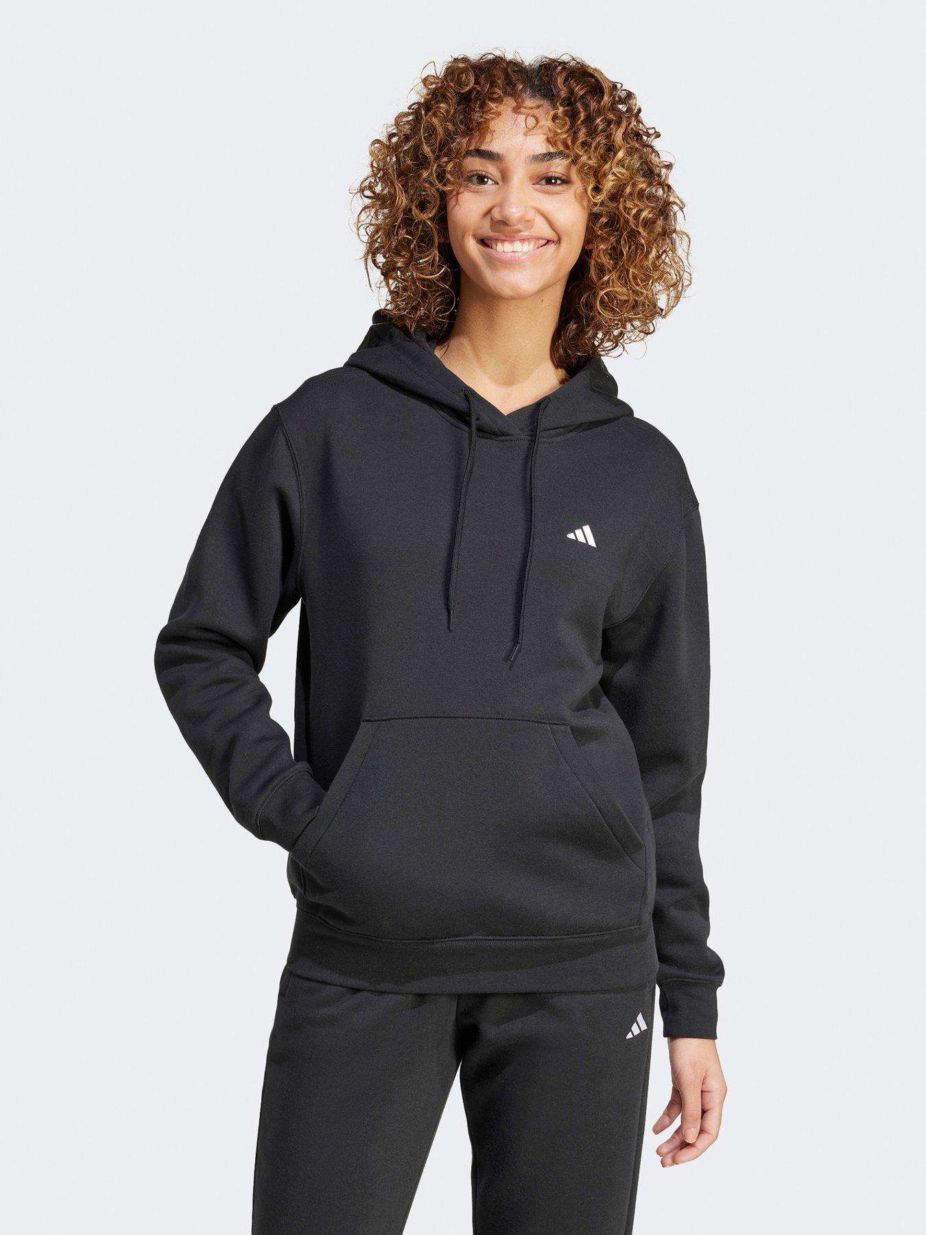 adidas-sportswear-womens-small-logo-feel-cosy-hoodie-black