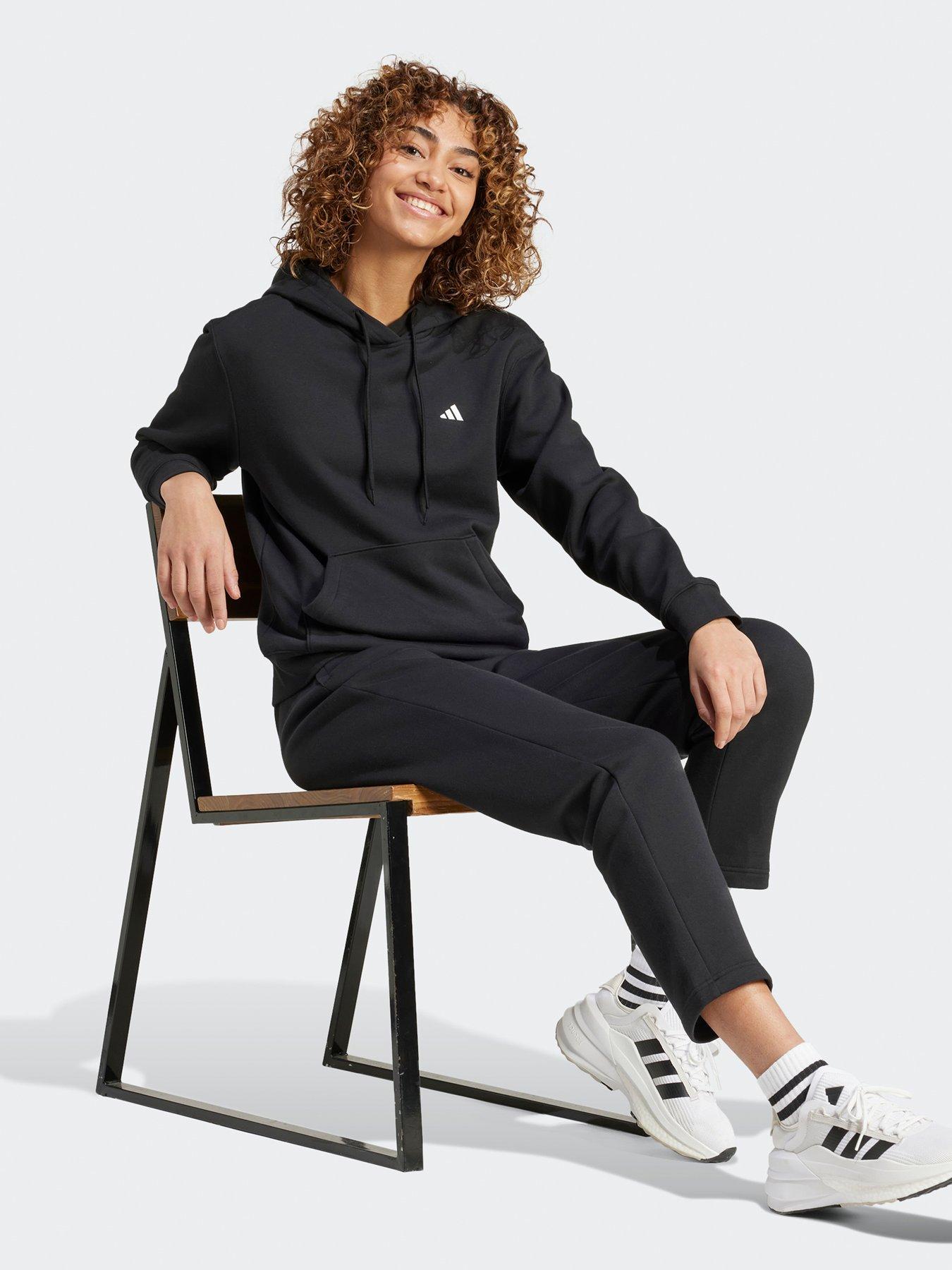 adidas-sportswear-womens-small-logo-feel-cosy-hoodie-blackback