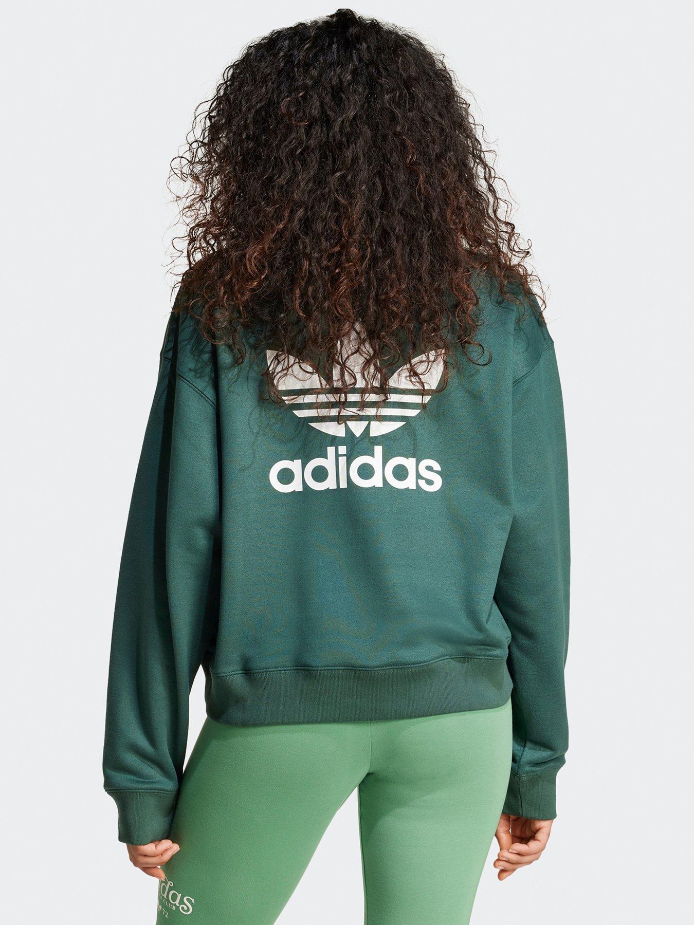 adidas-originals-womens-trefoil-sweater-greenstillFront